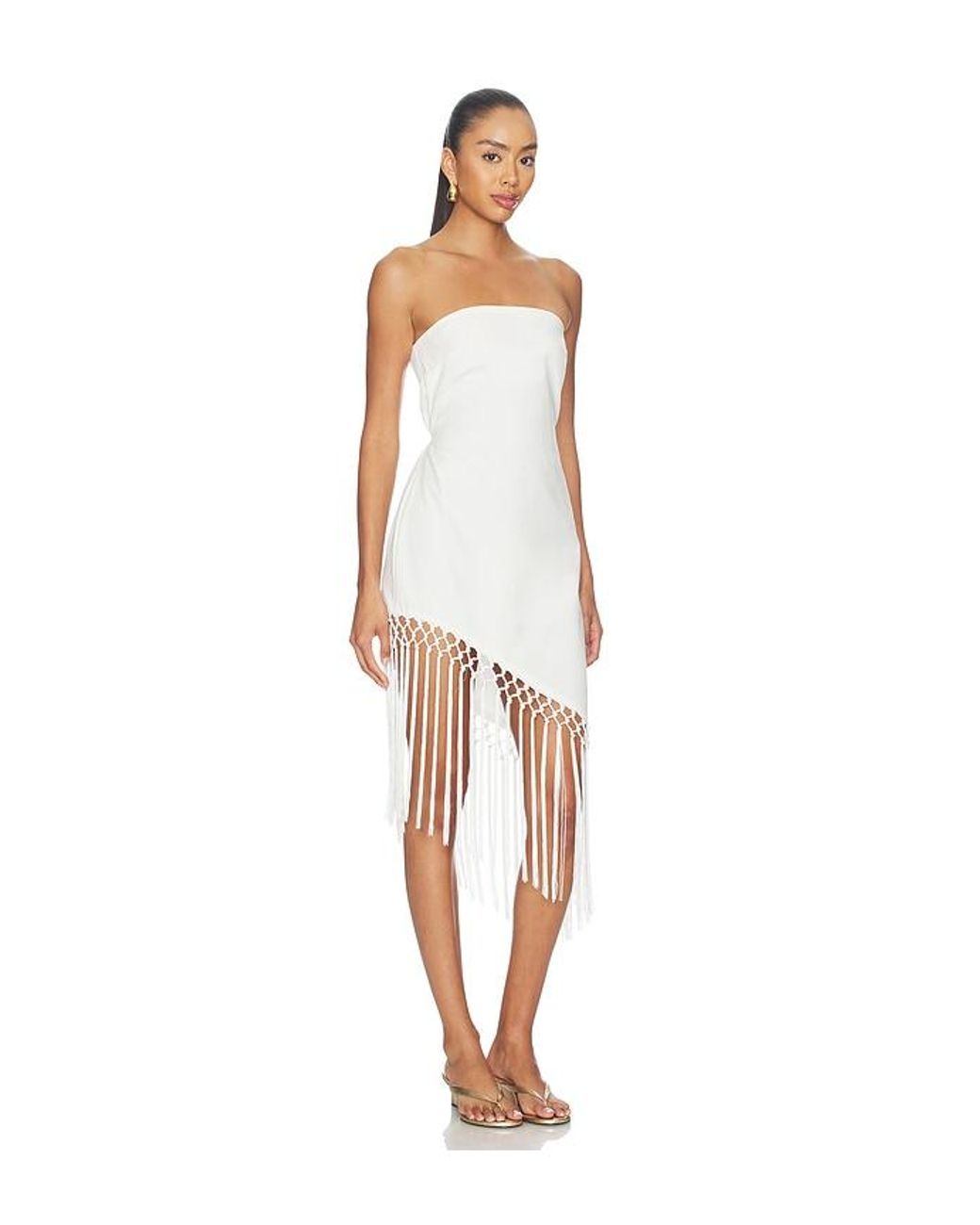 SNDY'S White Caspian Mini Dress