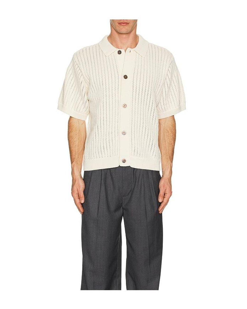 Obey White Dez Sweater Shirt for men