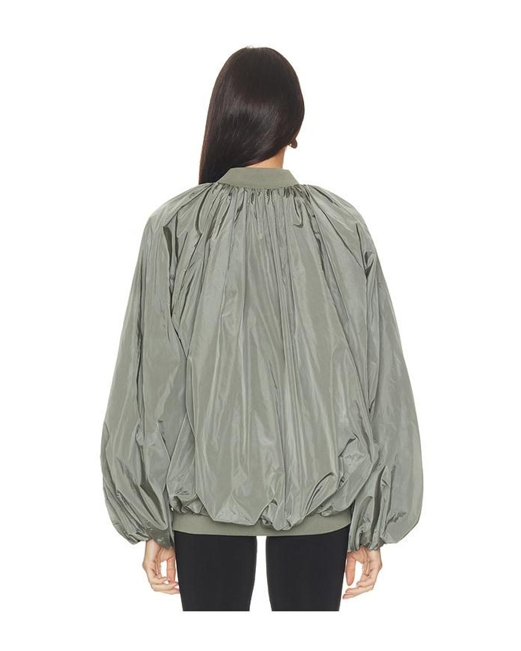 Agolde Gray Raffi Bomber Jacket