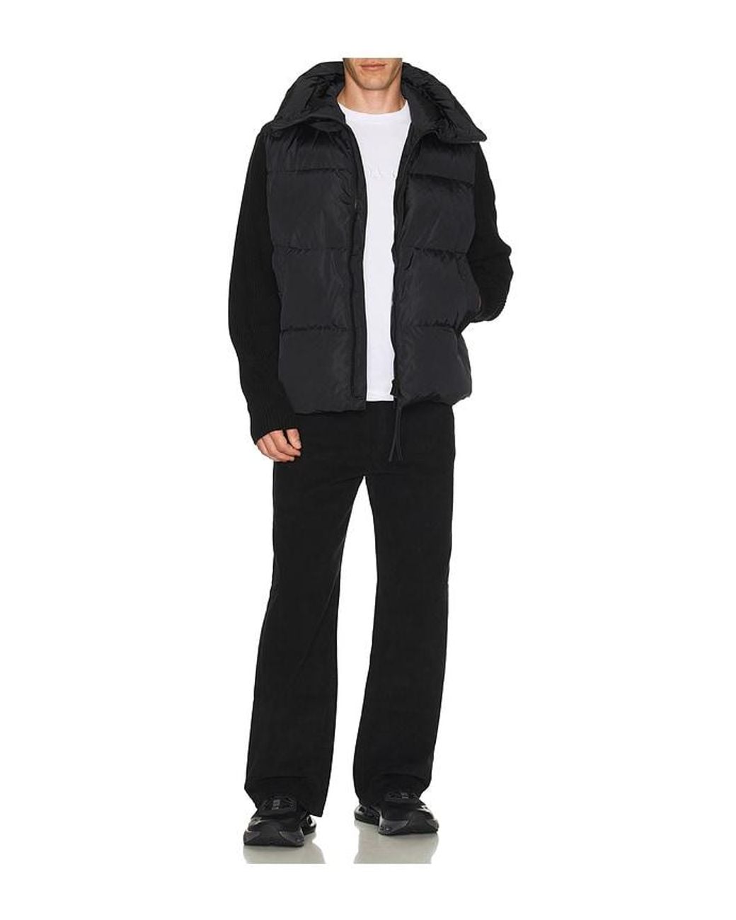 Canada Goose Black Hybridge Grove Knit Hoody for men