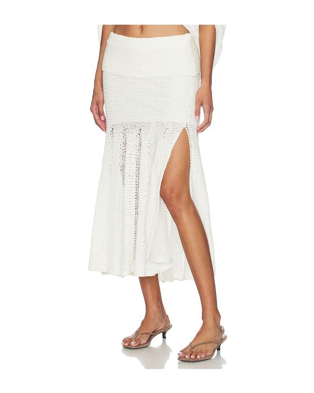 Et Ochs White Kiernan Knit Skirt
