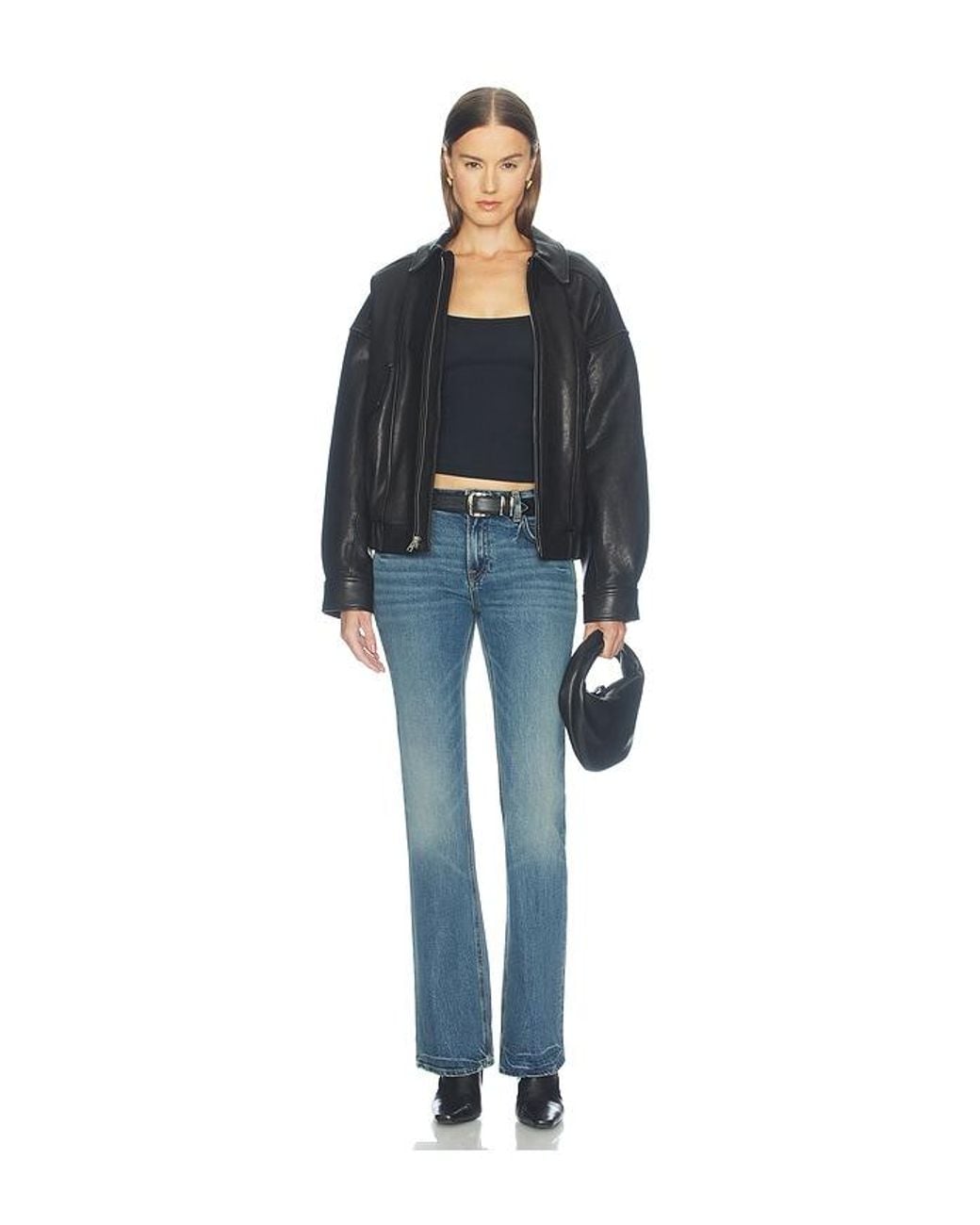 GRLFRND Blue Melanie Low Rise Boot Cut
