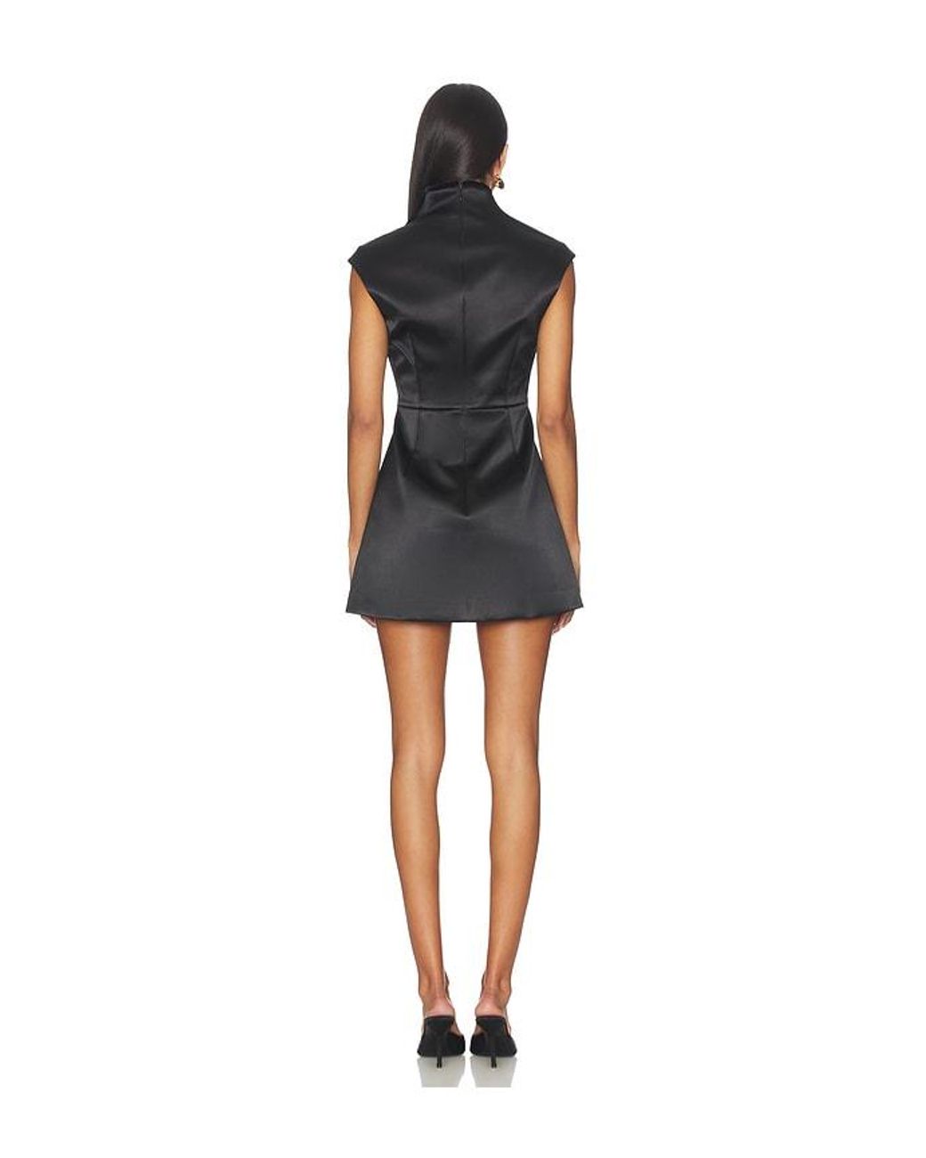 SAU LEE Black Leah Dress