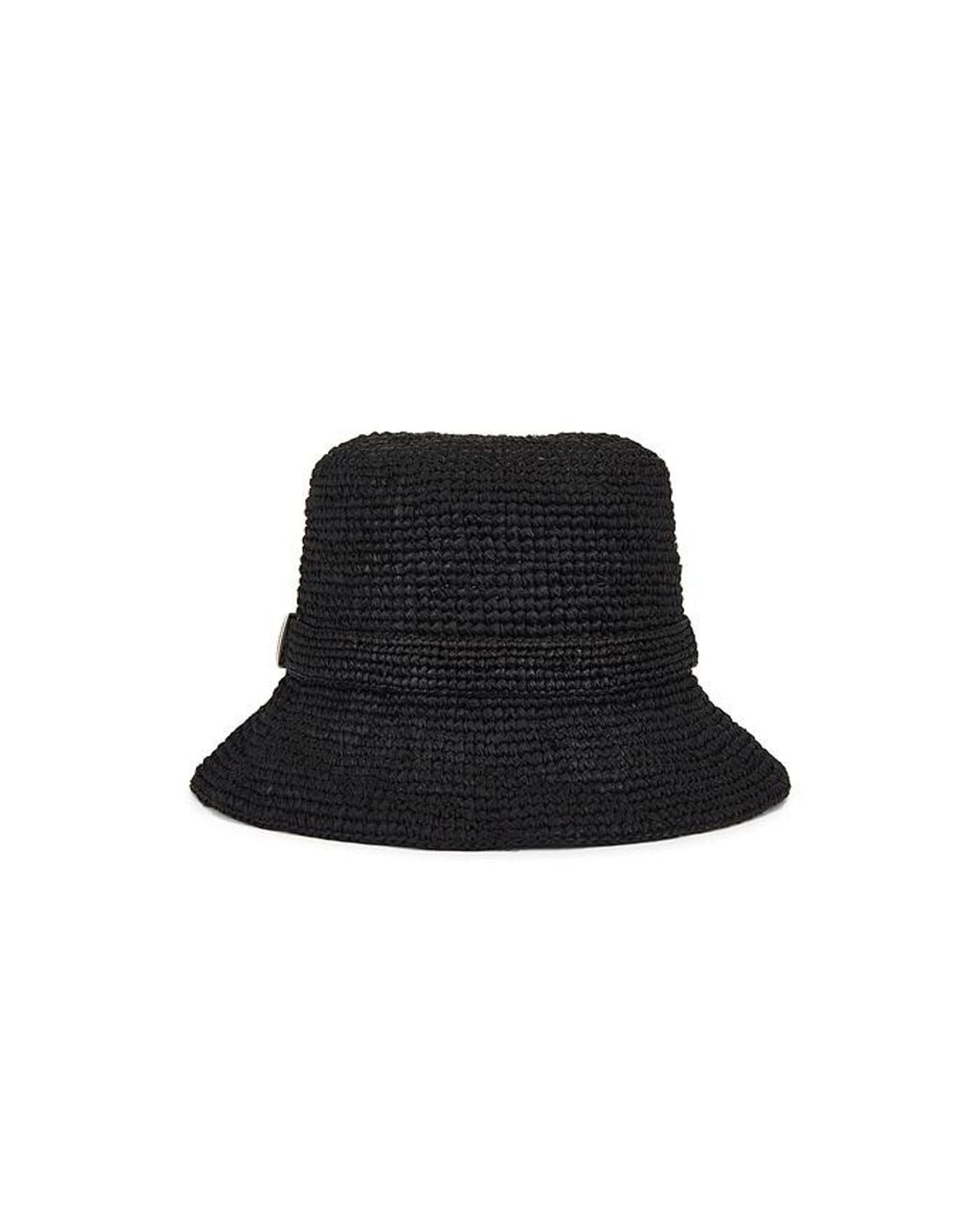 Rag & Bone Black Lela Rollable Hat