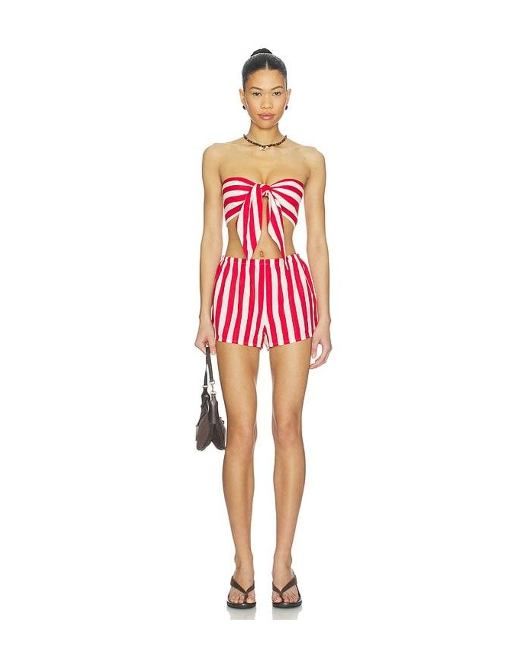 MORE TO COME Red Amaltha Short Set