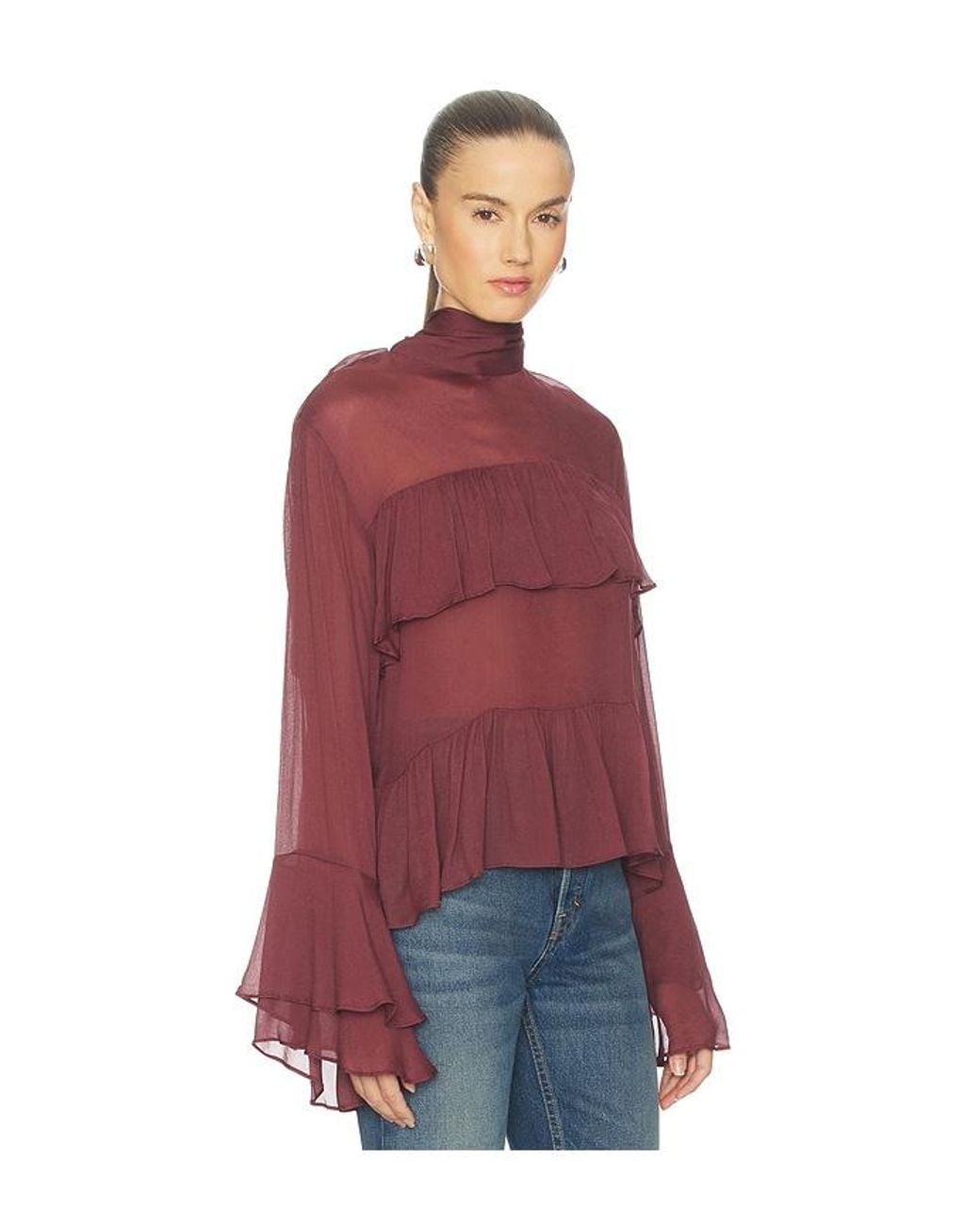 Astr Red Fae Top