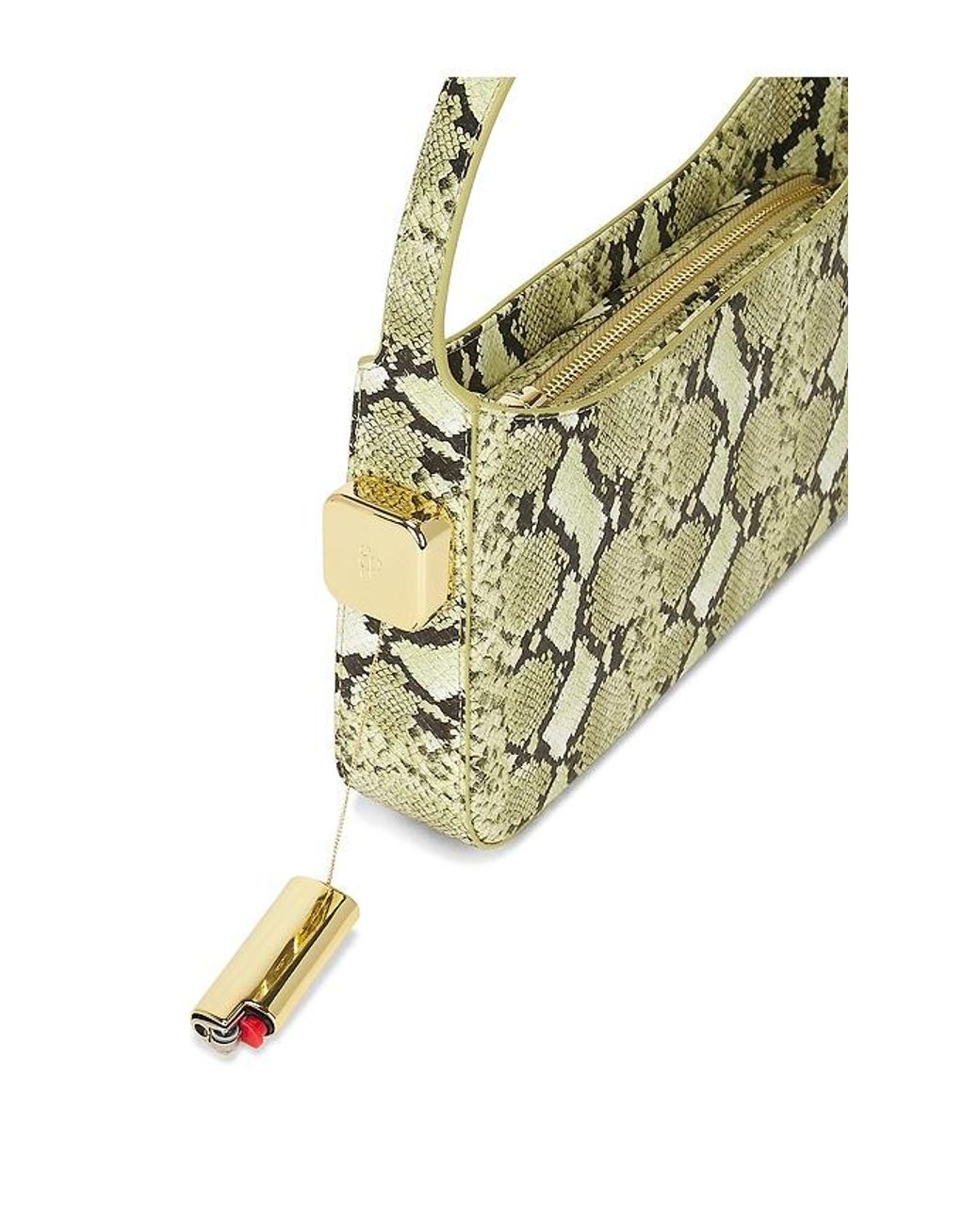 Edie Parker White Burn Collection Shoulder Bag