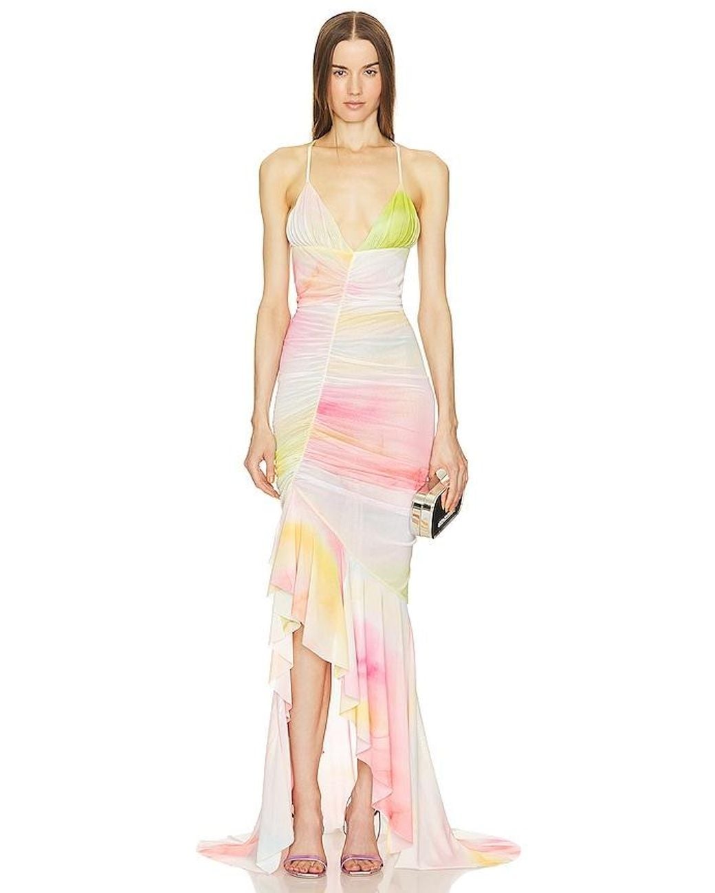Michael Costello Pink X Revolve Venice Gown