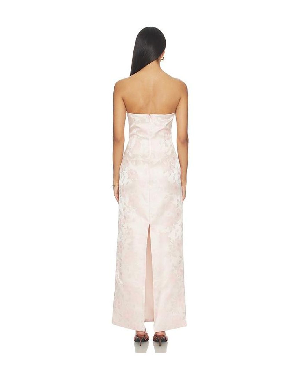 MORE TO COME White Maiah Strapless Maxi Dress