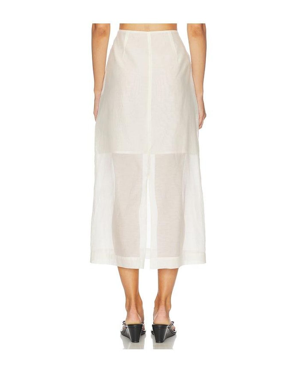 By Malene Birger White Esta Soft Organza Skirt