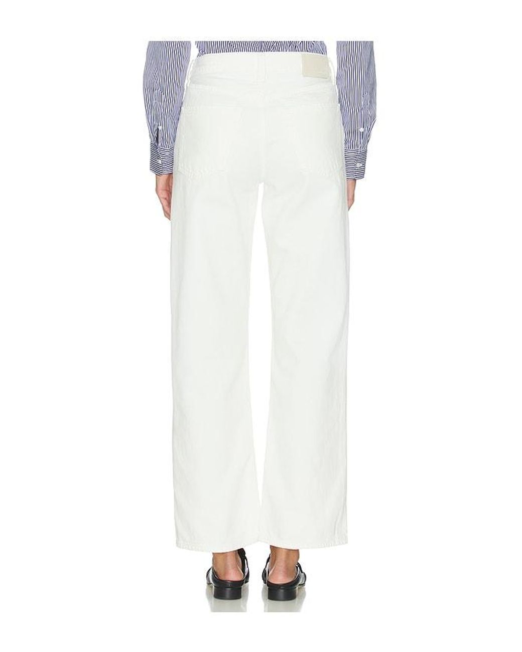 Citizens of Humanity White Lindz Easy Straight Jeans