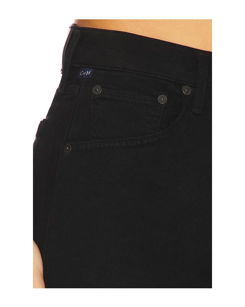 Citizens of Humanity Black Lyra Wide Leg Jeans