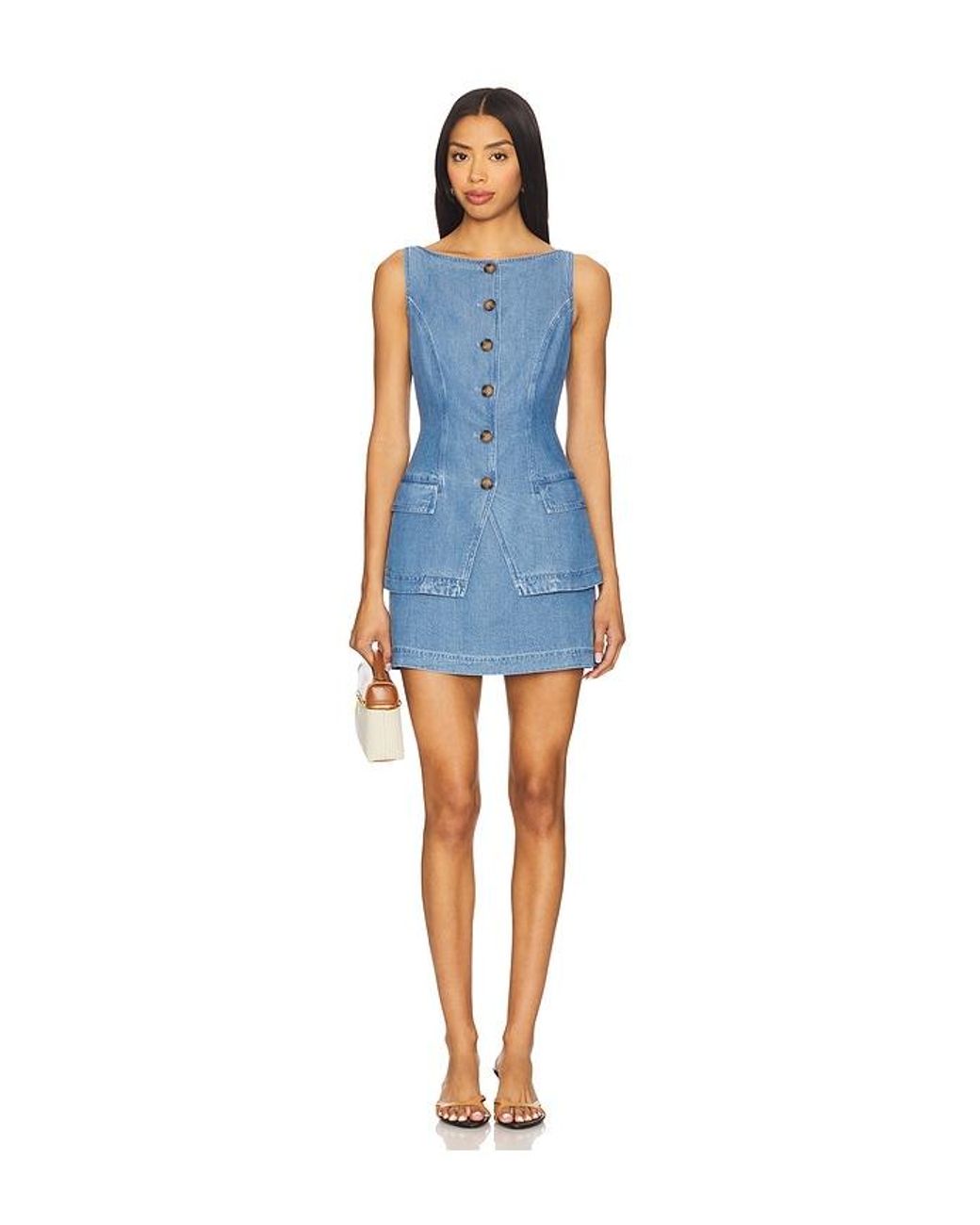 Lovers + Friends Blue Belle Mini Dress