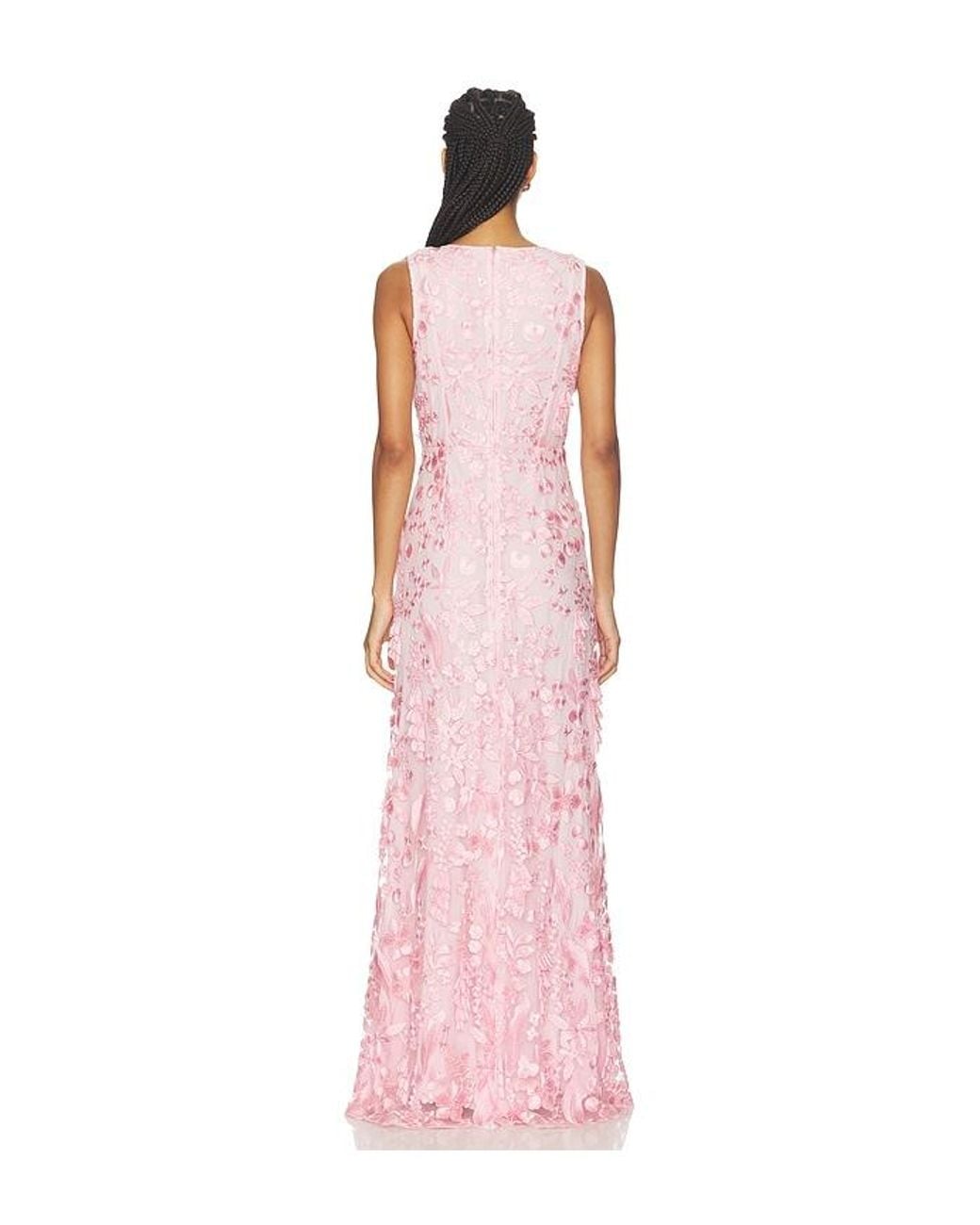 OW Collection Pink Clea Maxi Dress