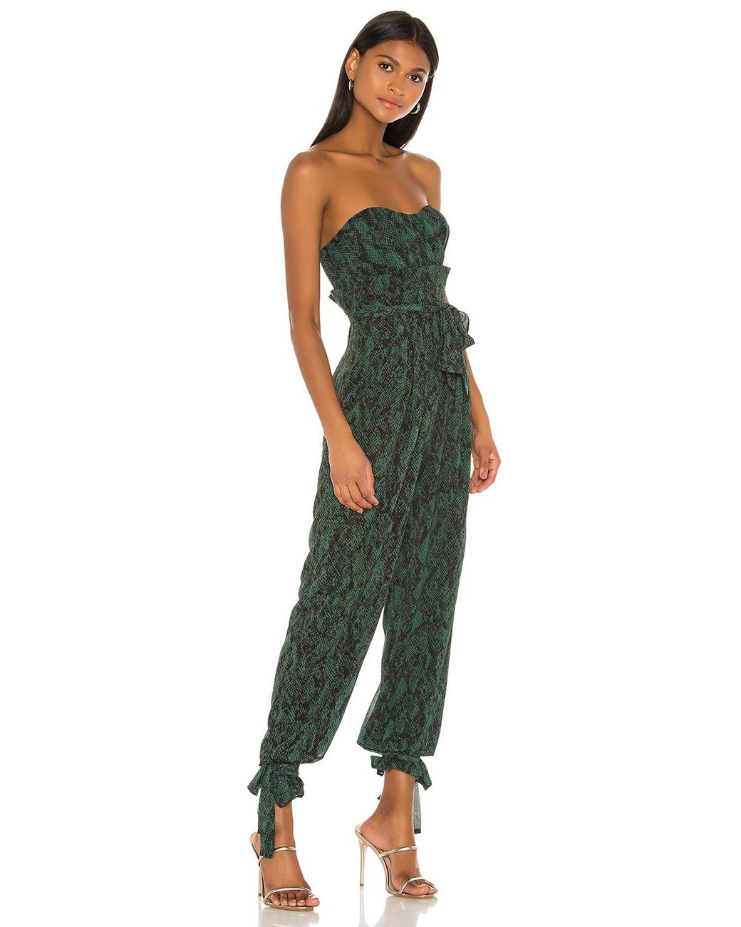 revolve green jumpsuit