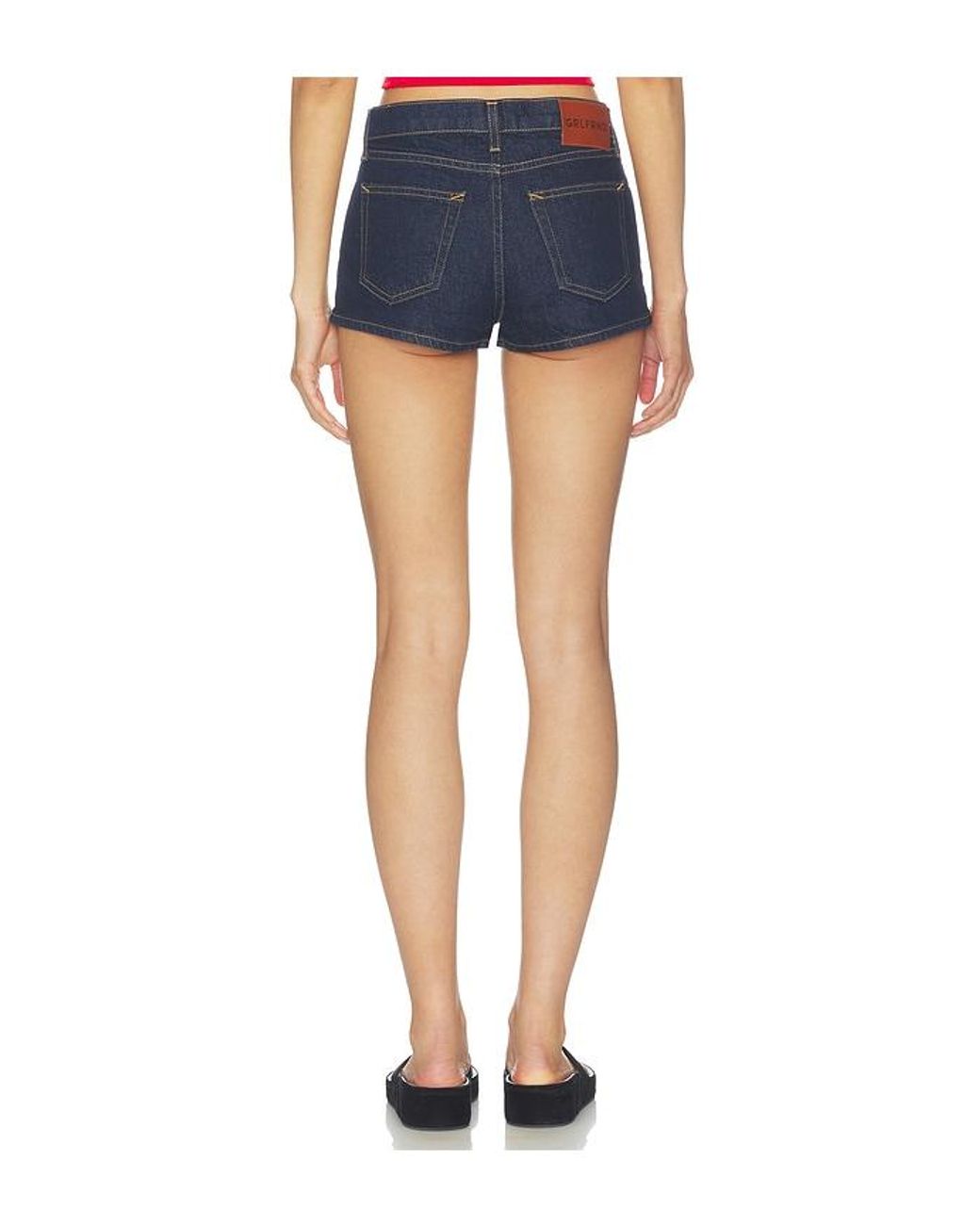 GRLFRND Blue Florence Low Rise Mini Short