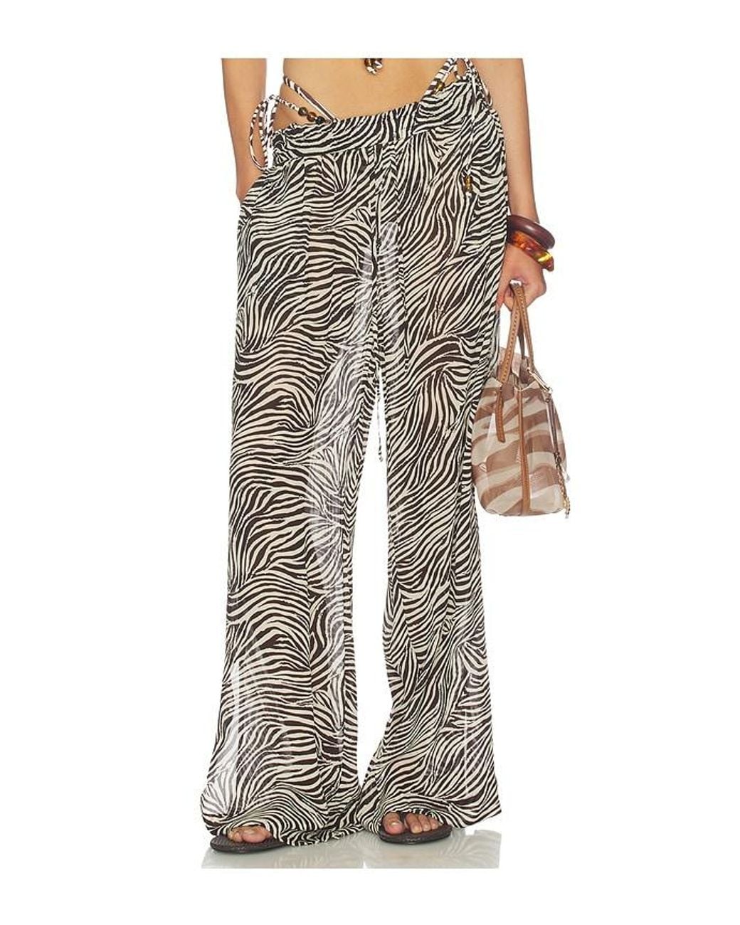 Nicholas Multicolor Lise Wide Legged Pants With Side Slits