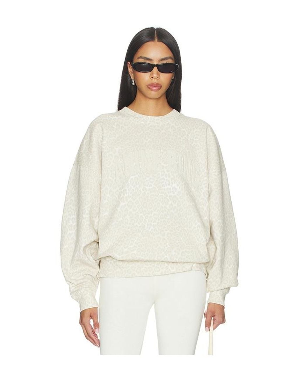 Anine Bing White Miles Sweatshirt