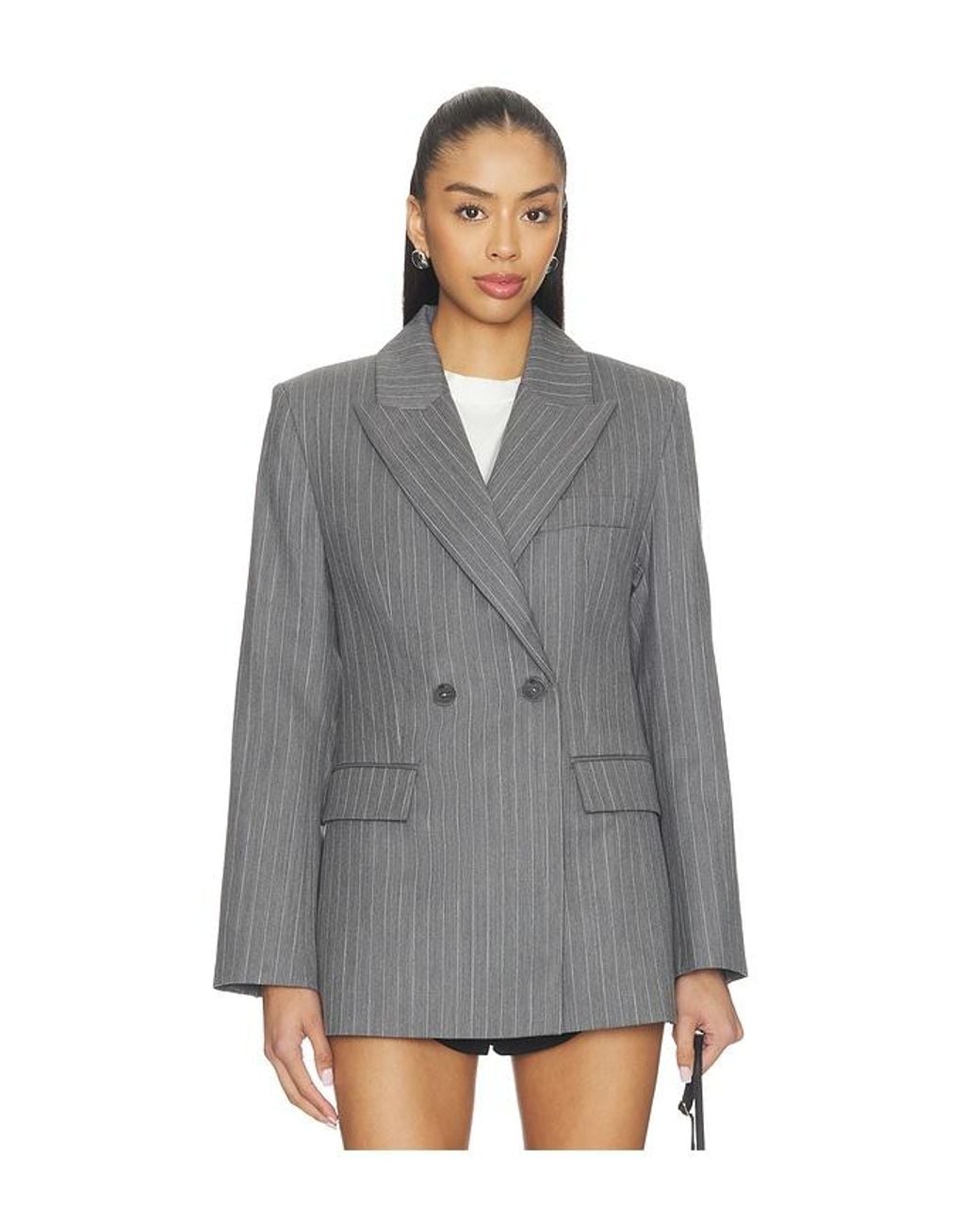 Anine Bing Gray Tiphaine Blazer