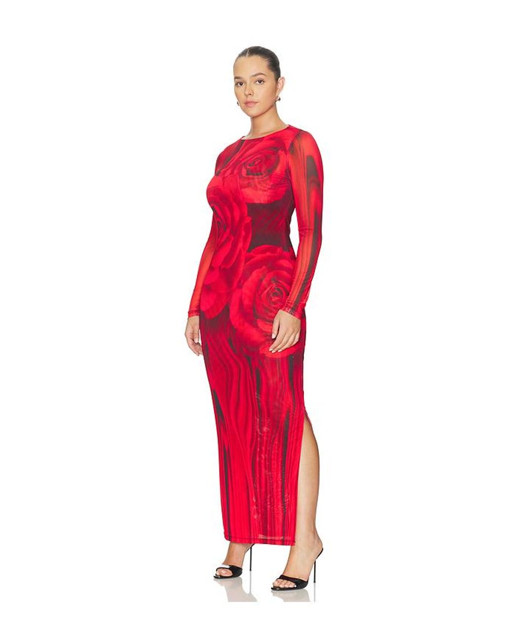 AFRM Red Phyll Midi Dress