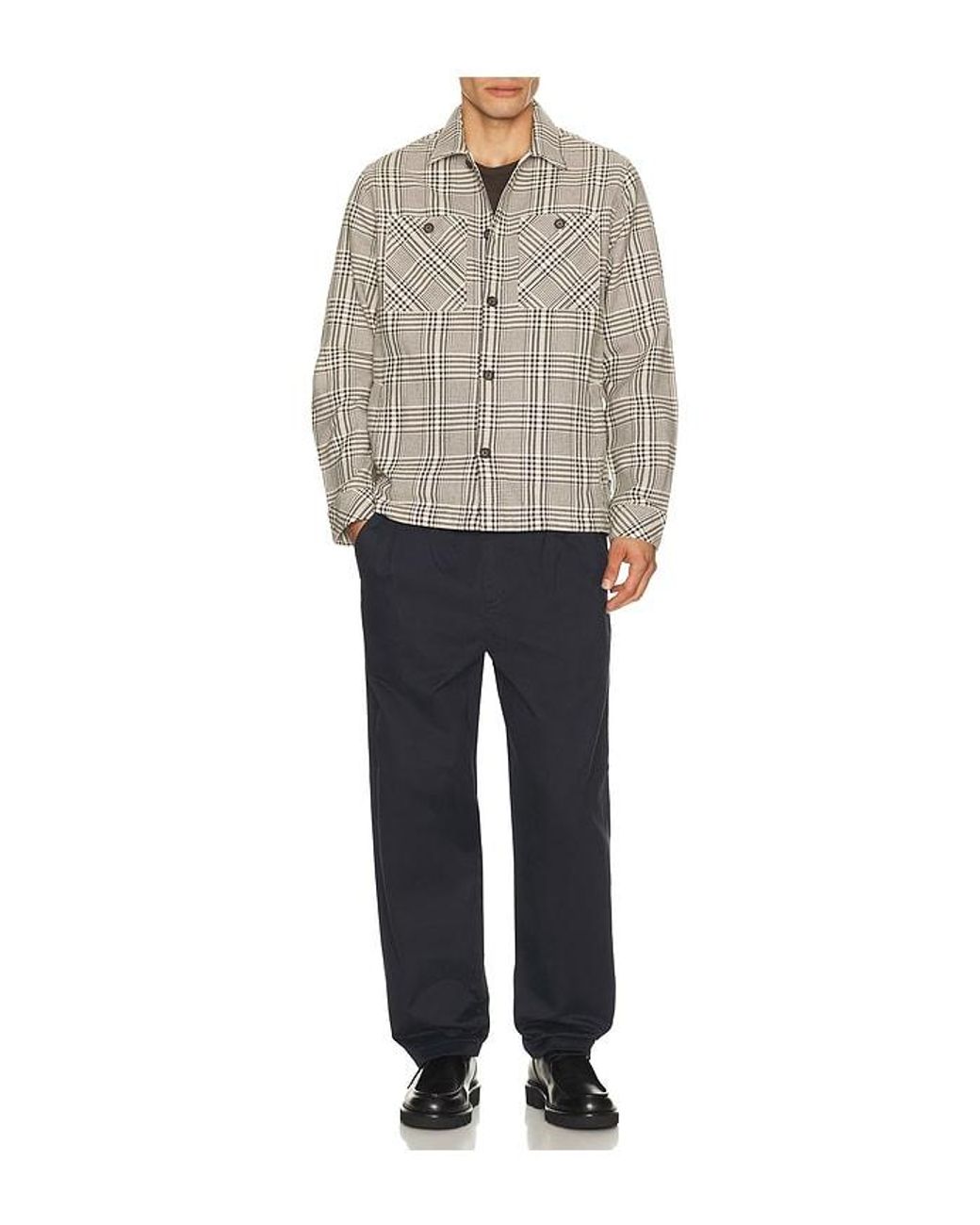 Barbour Black Yorklane Twill Trouser for men