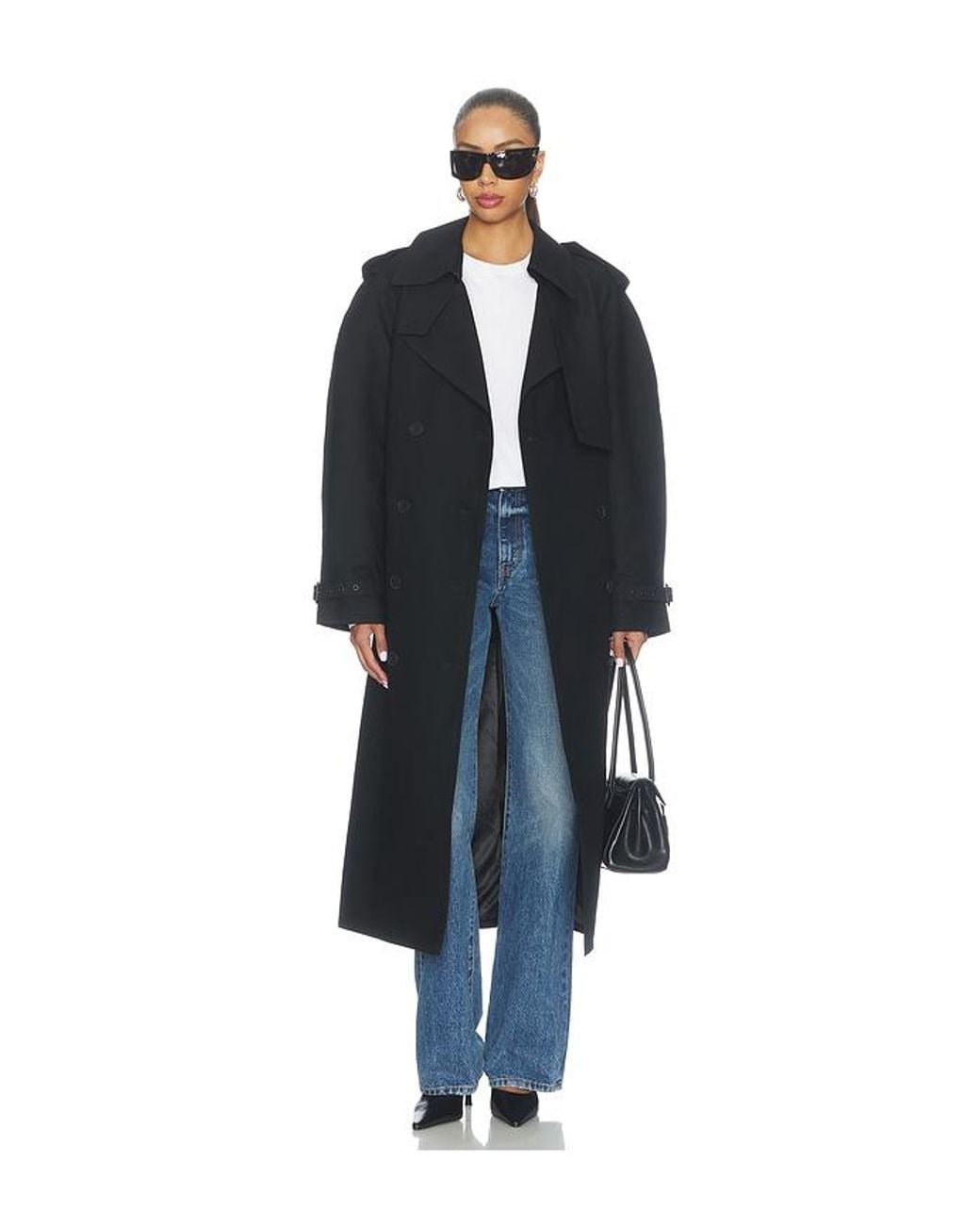 Anine Bing Blue Pascale Maxi Trench