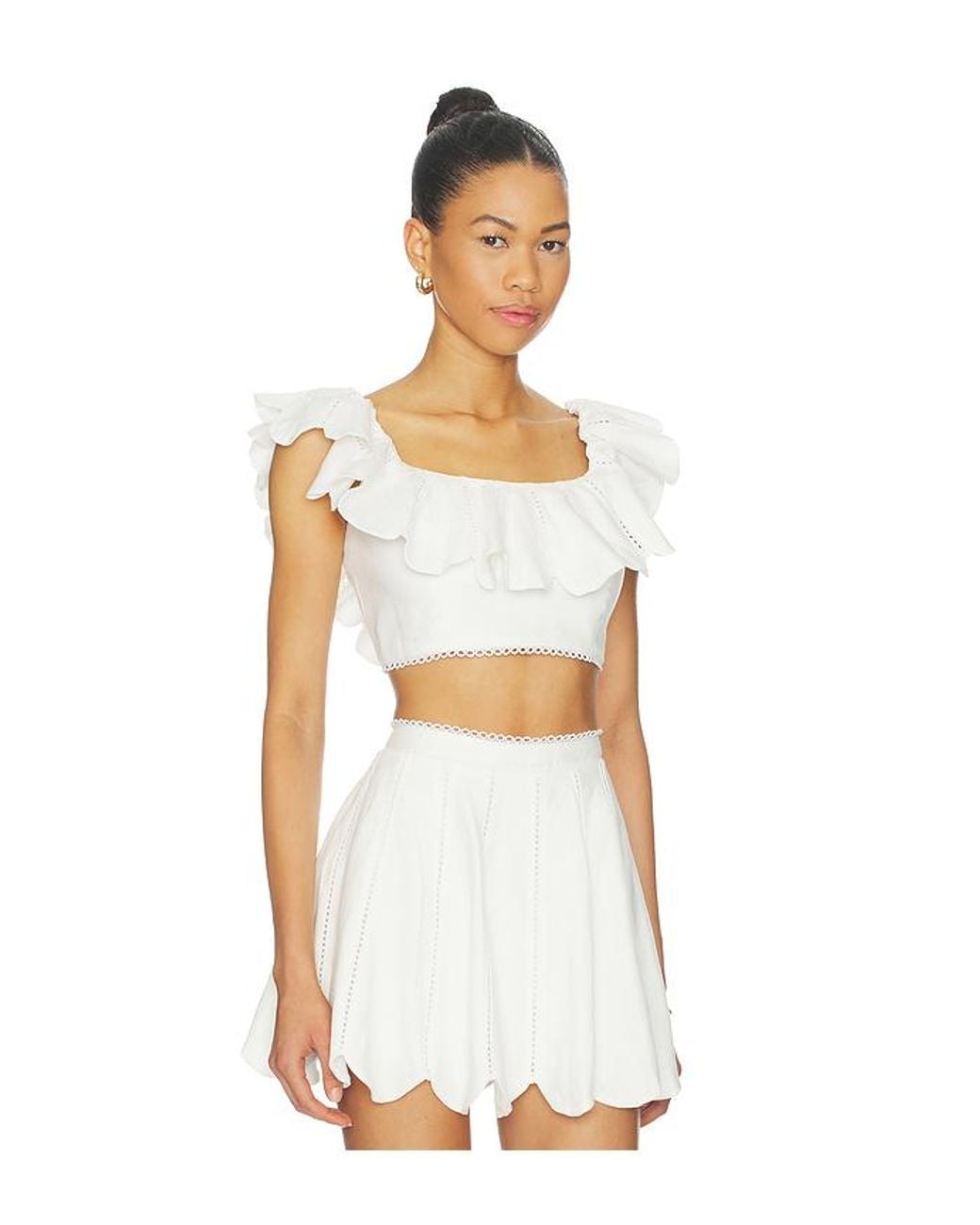 AZULU White Nela Top