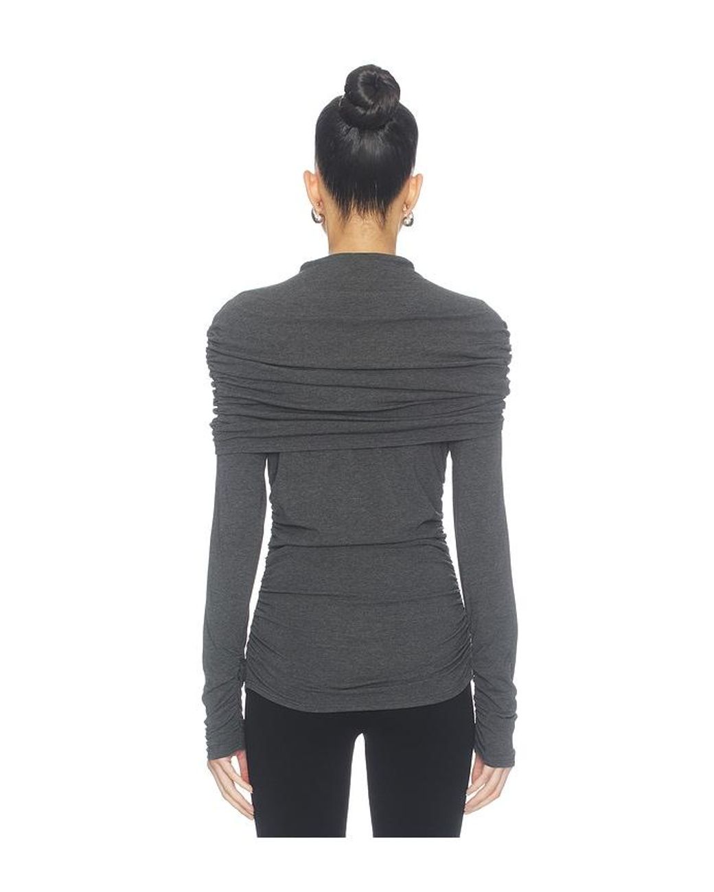 Line & Dot Black Debois Cape Top