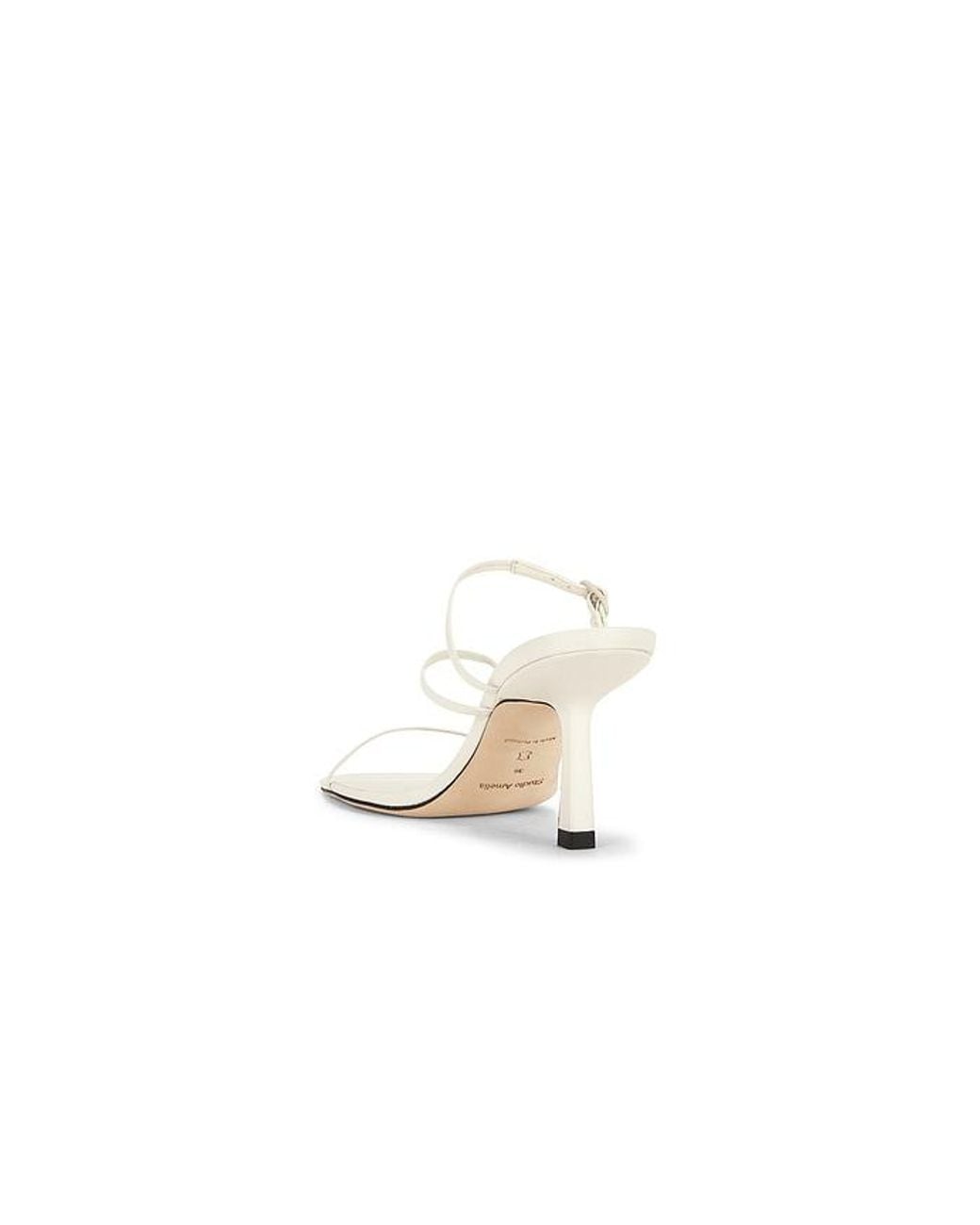 STUDIO AMELIA White Bias Wrap 70 Heel