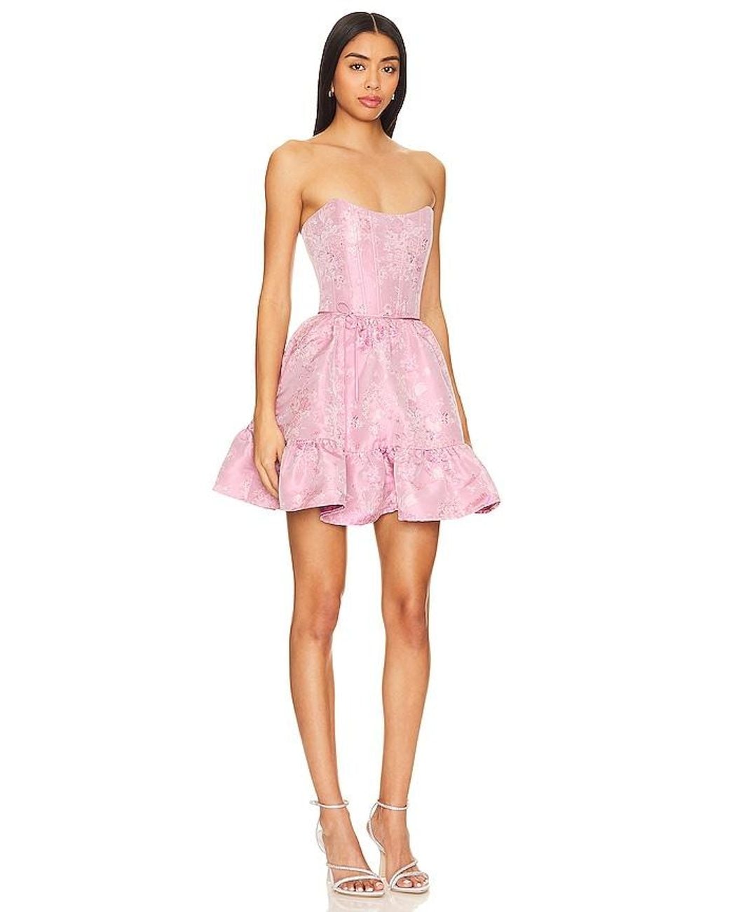 V. Chapman Pink Ginny Corset Mini Dress