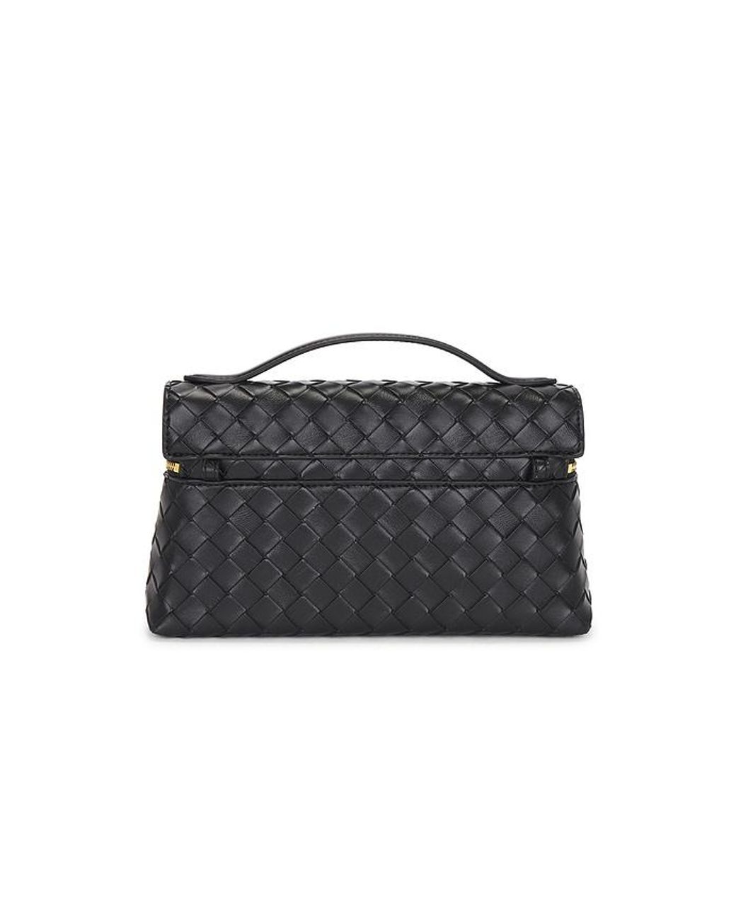 JW PEI Black Thea Weave Texture Top Handle Bag