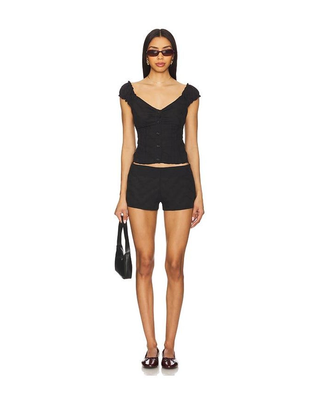 Bella Venice Black The Kalyn Shorts