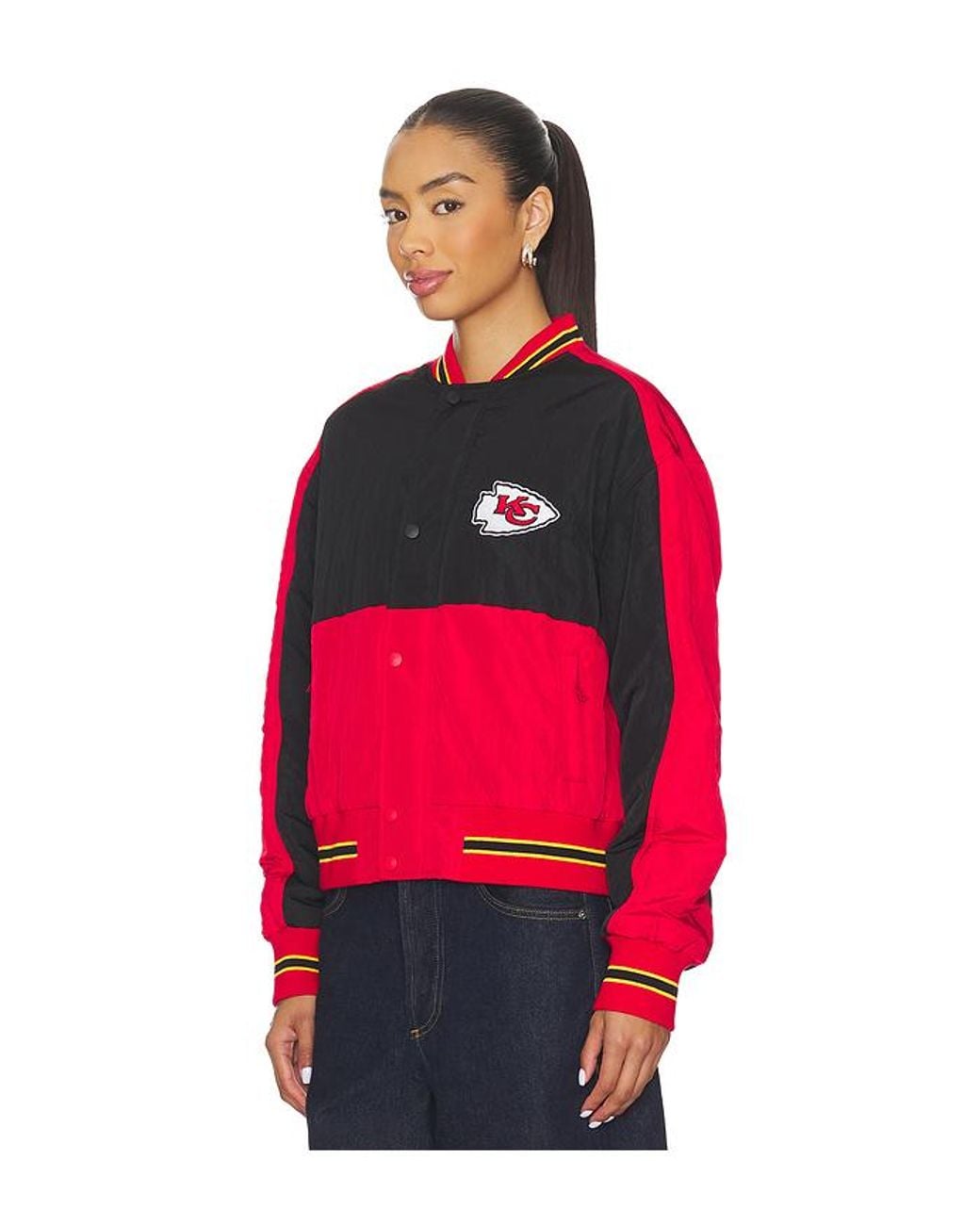 Terez Red X Revolve Chiefs Crop Bomber