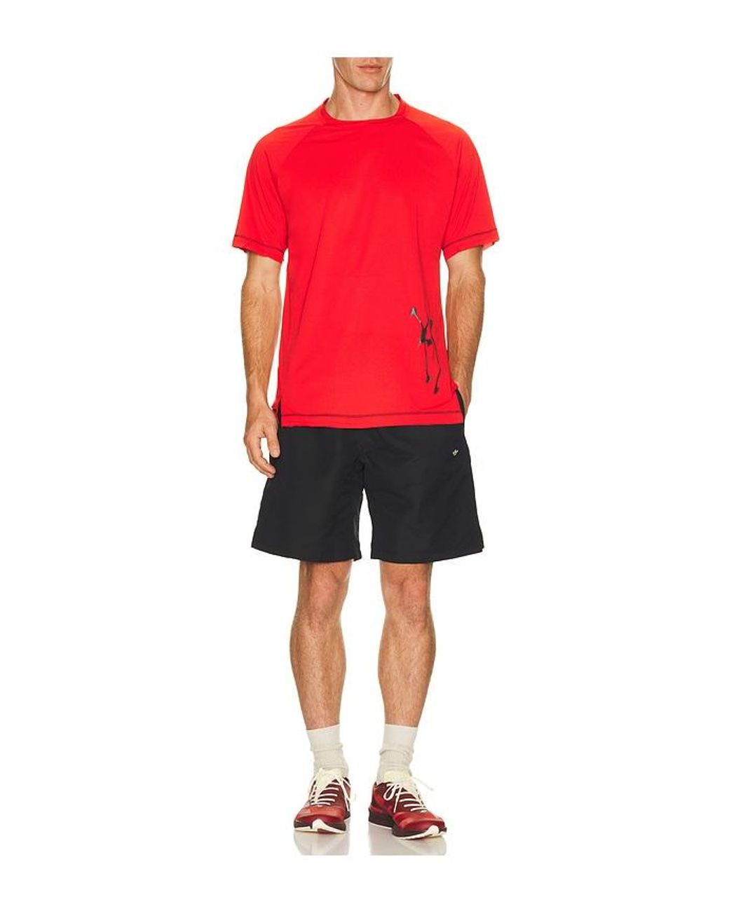 Y-3 Red Gfx Run Tee for men