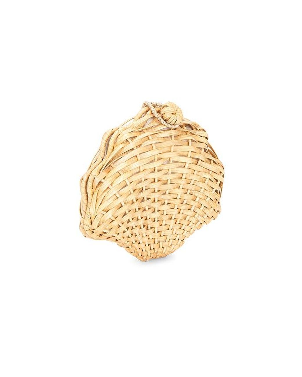 Aranaz Natural Oskola Wicker Clutch