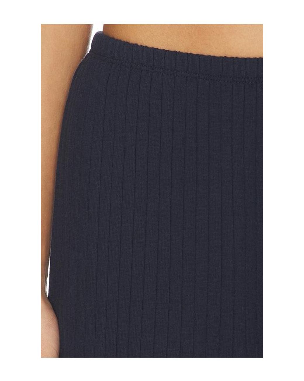 DONNI. Blue The Sweater Rib Simple Pant