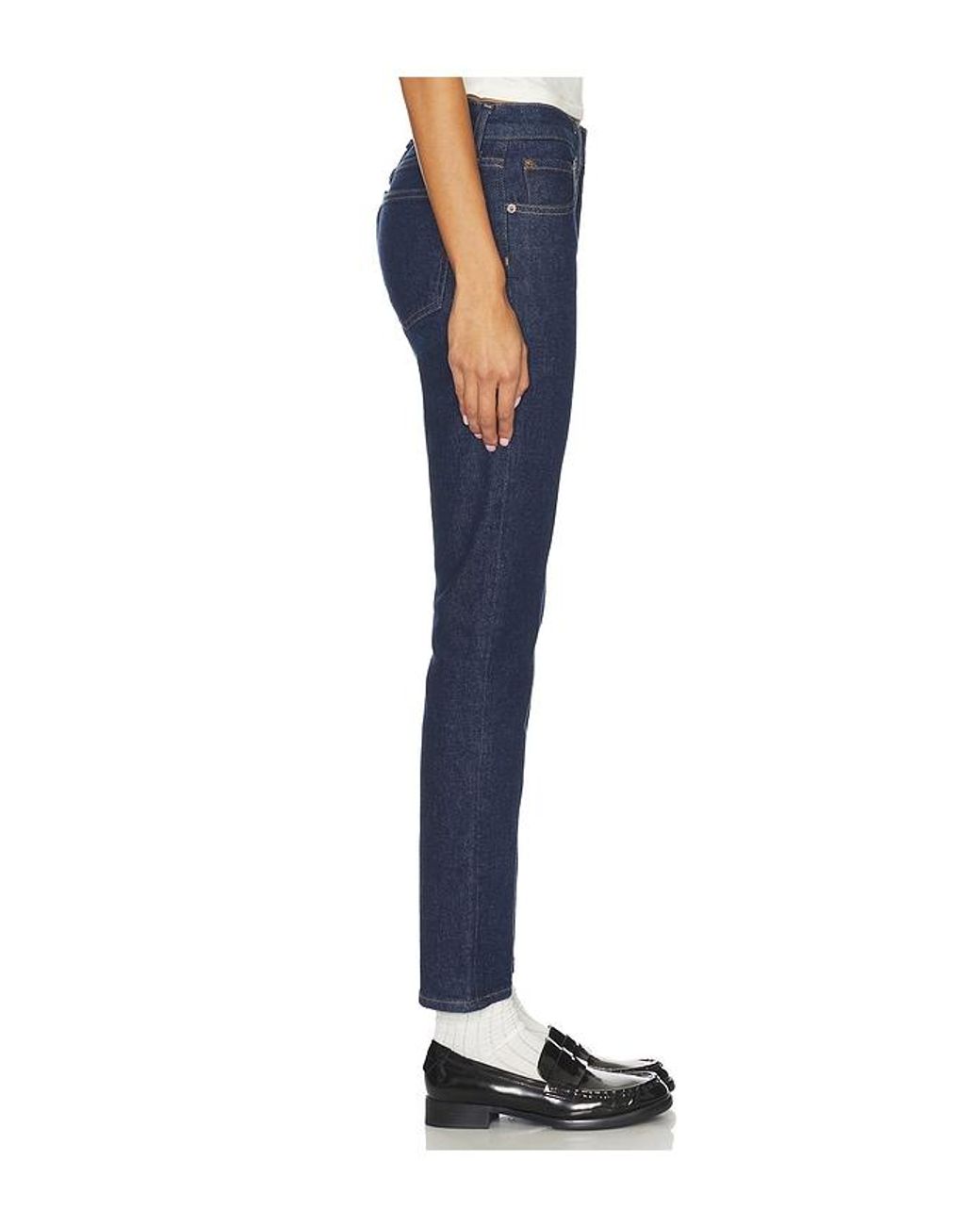 Agolde Blue Cocktail Low Rise Ankle Slim Jeans