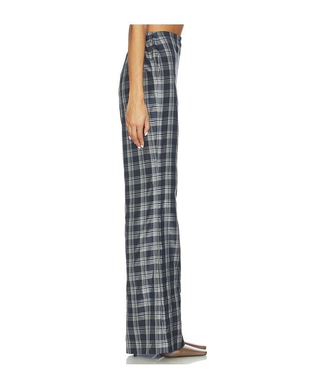 Theory Multicolor Fluid Plaid Pant
