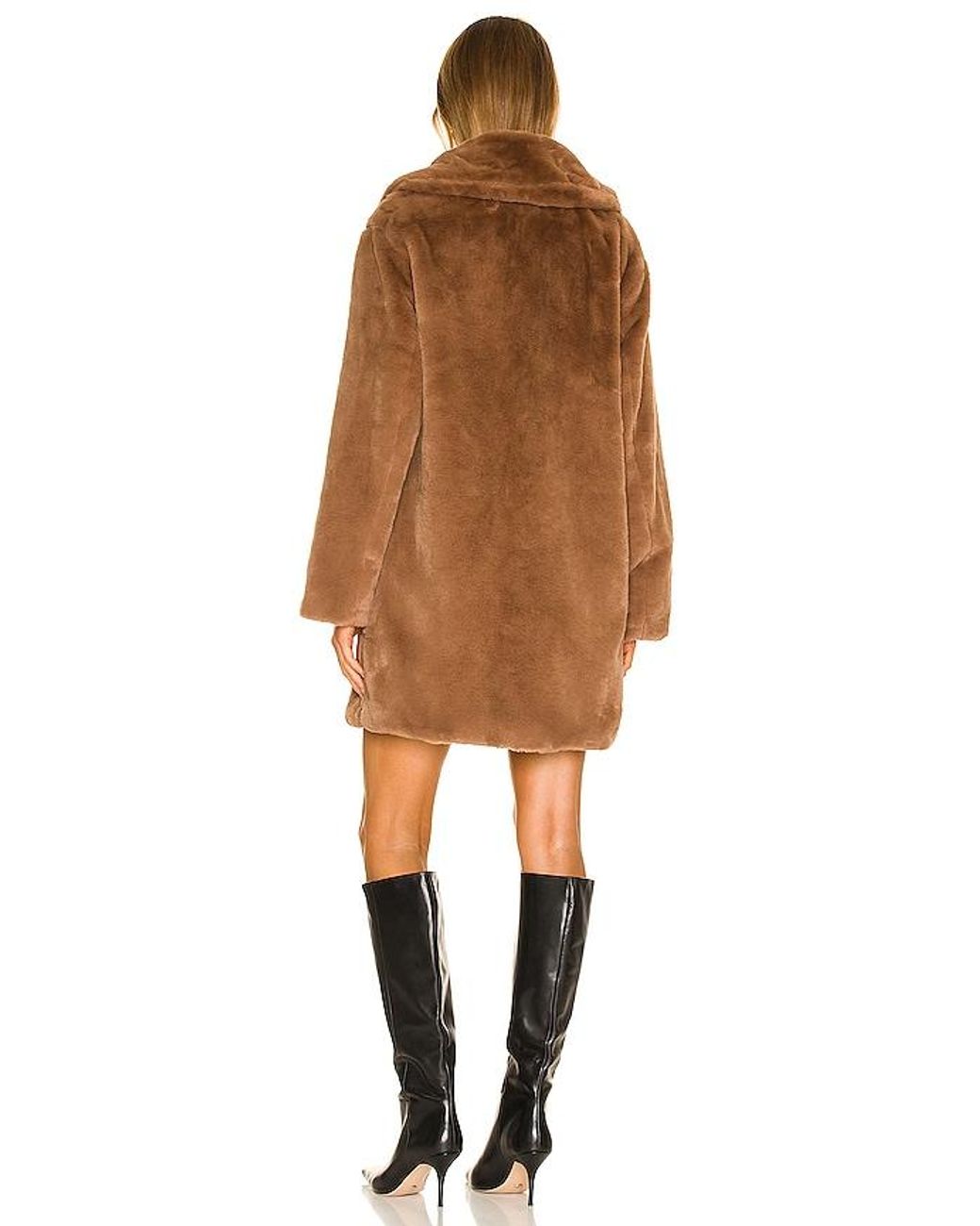 Lamarque Brown Linnea Faux Fur Jacket