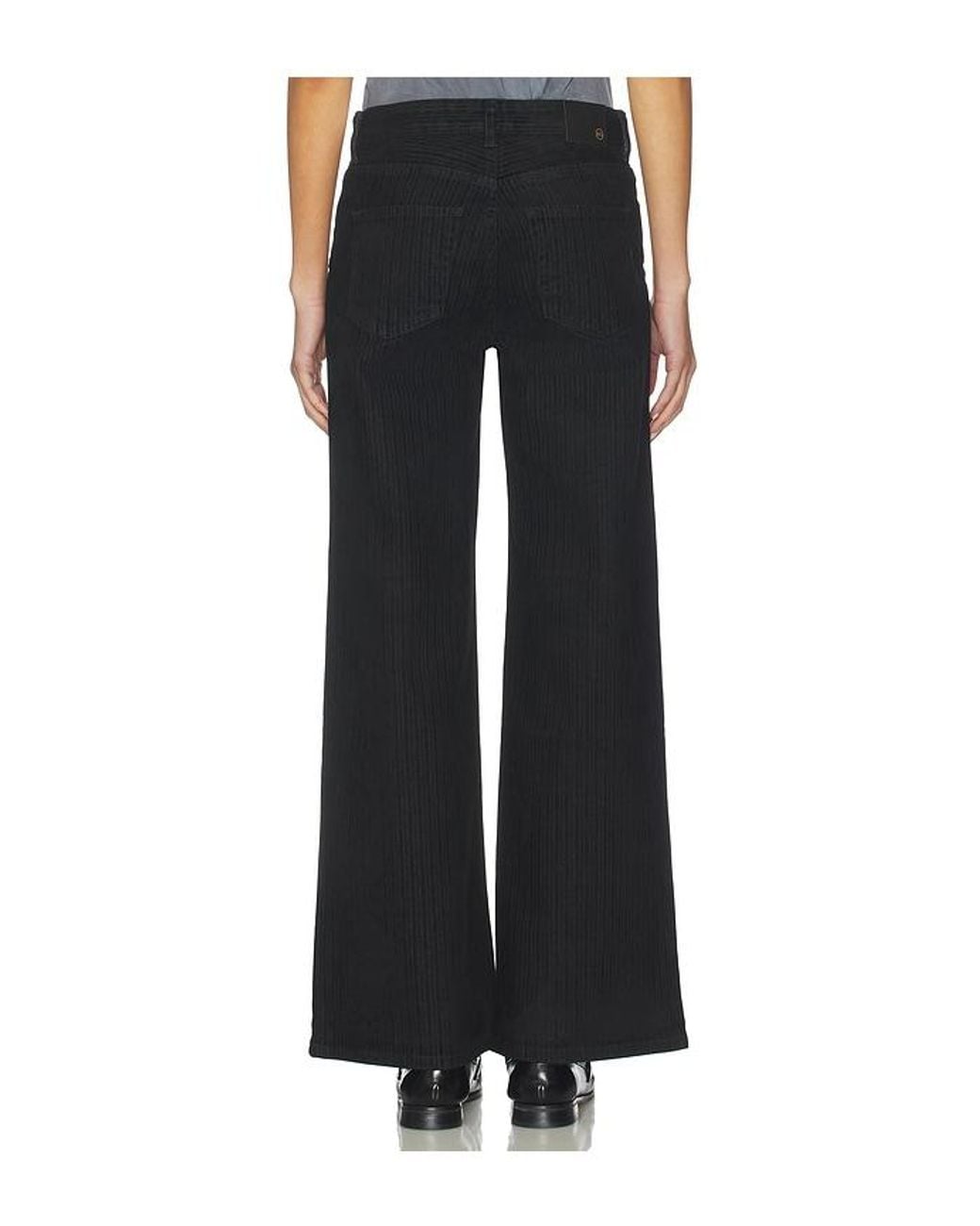 AG Jeans Black Saige Wide Jeans