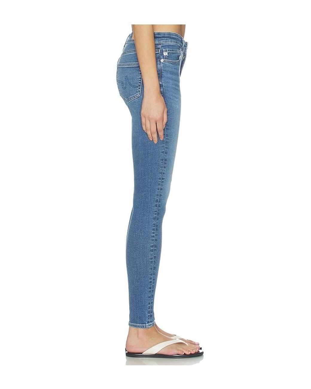 AG Jeans Blue Farrah Skinny Jeans