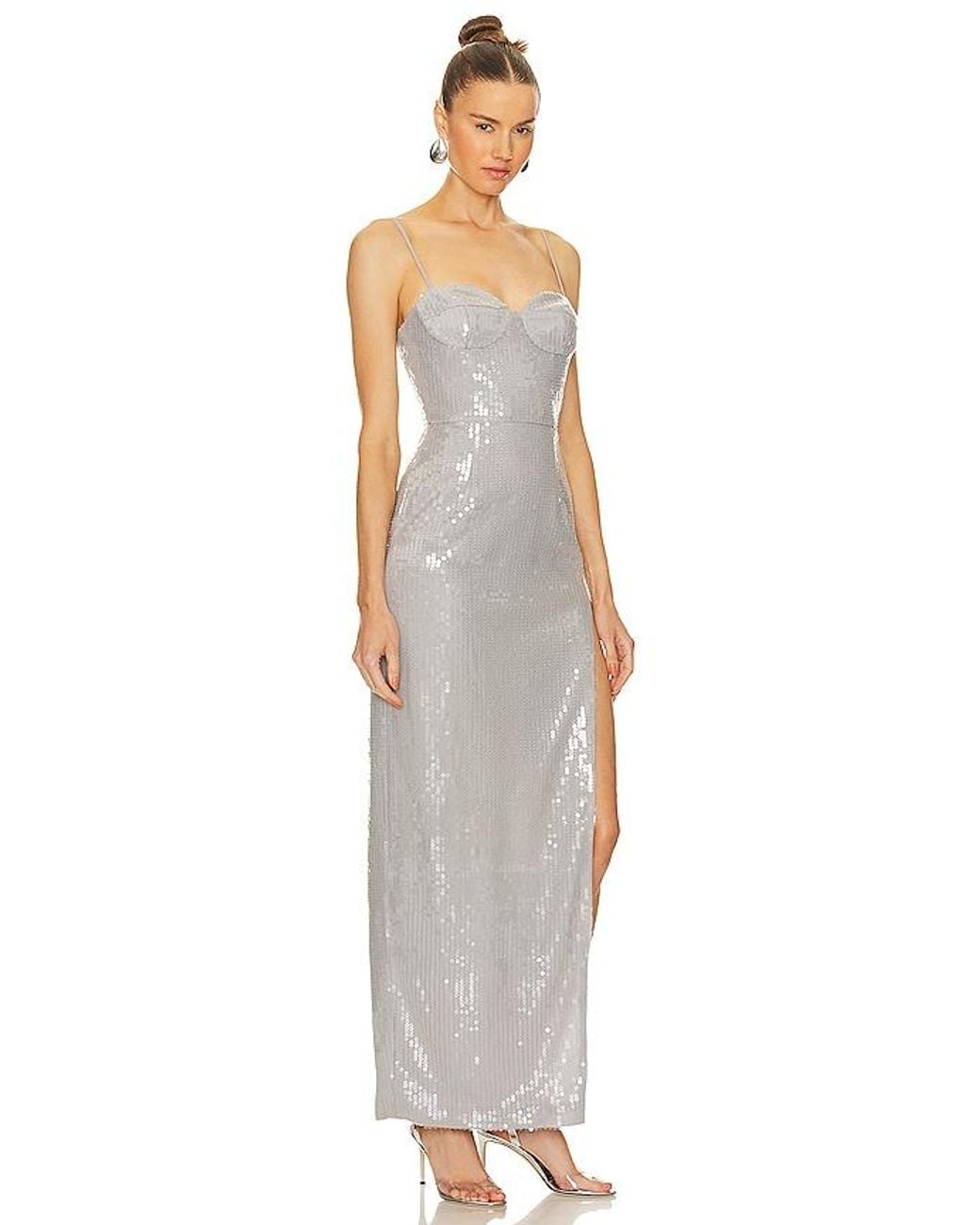 SAU LEE White Opal Gown