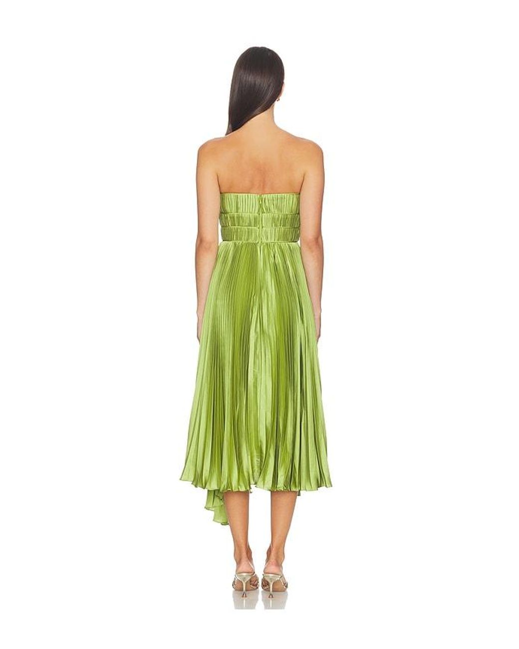 AMUR Green Juliett Midi Dress