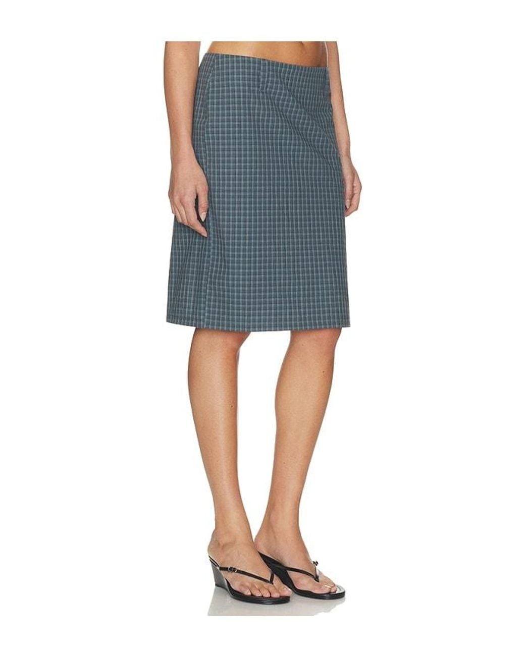 Lioness Blue Play On Midi Skirt