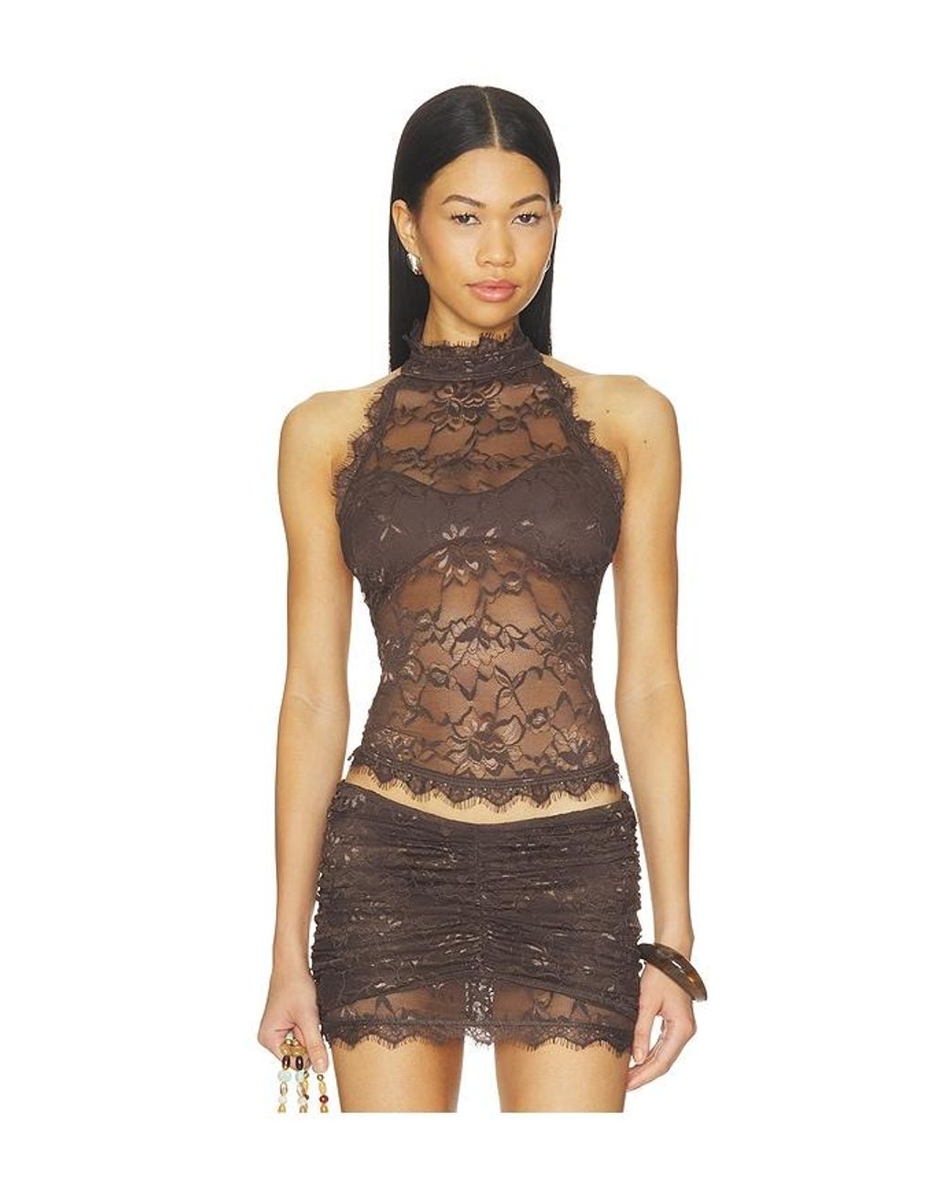 OW Collection Brown Selah Top