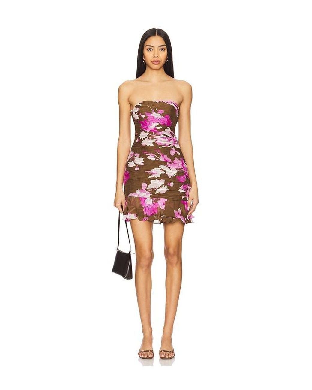 Rococo Sand Red Mini Dress