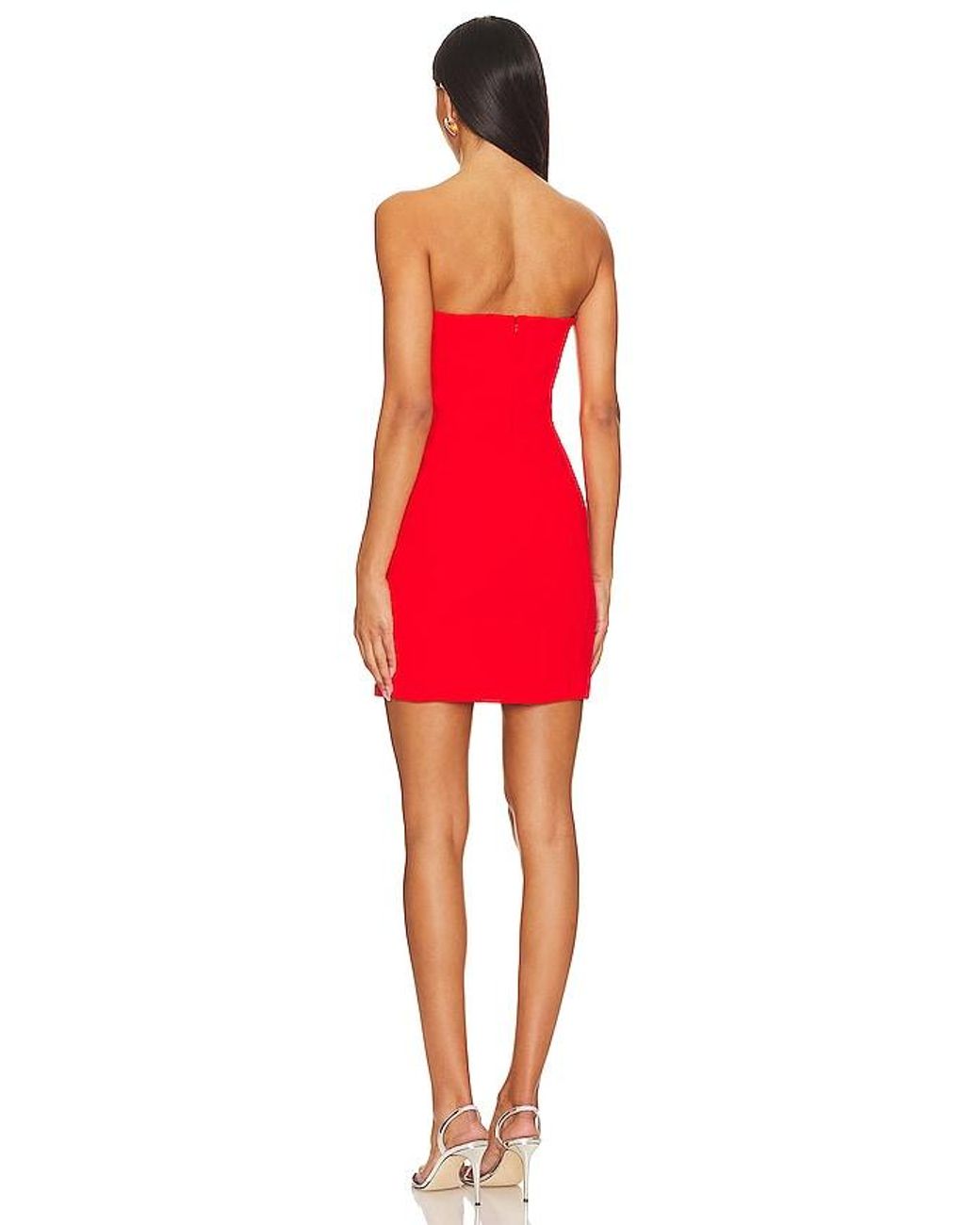 Amanda Uprichard Red X Revolve Sabine Mini Dress