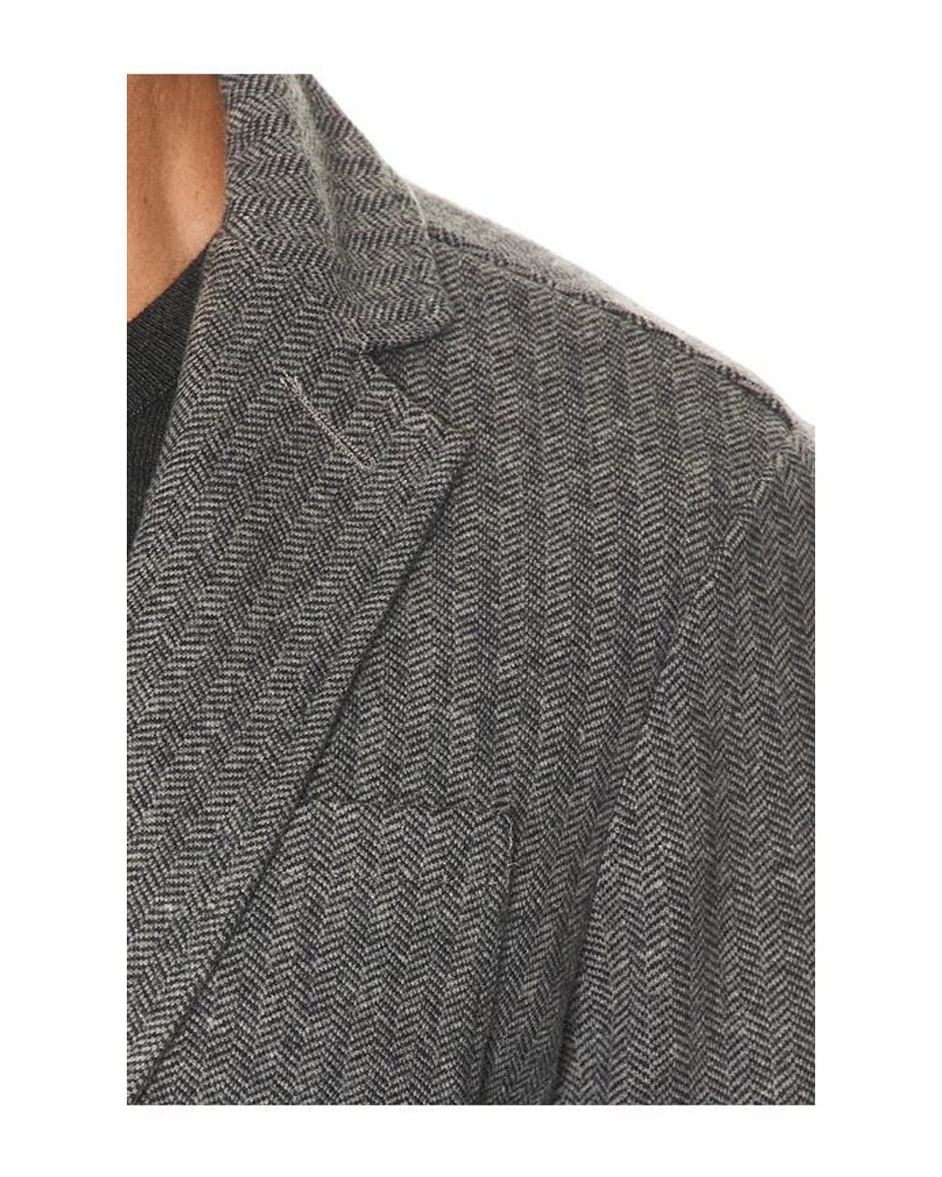 Faherty Brand Gray Inlet Knit Tweed Blazer for men