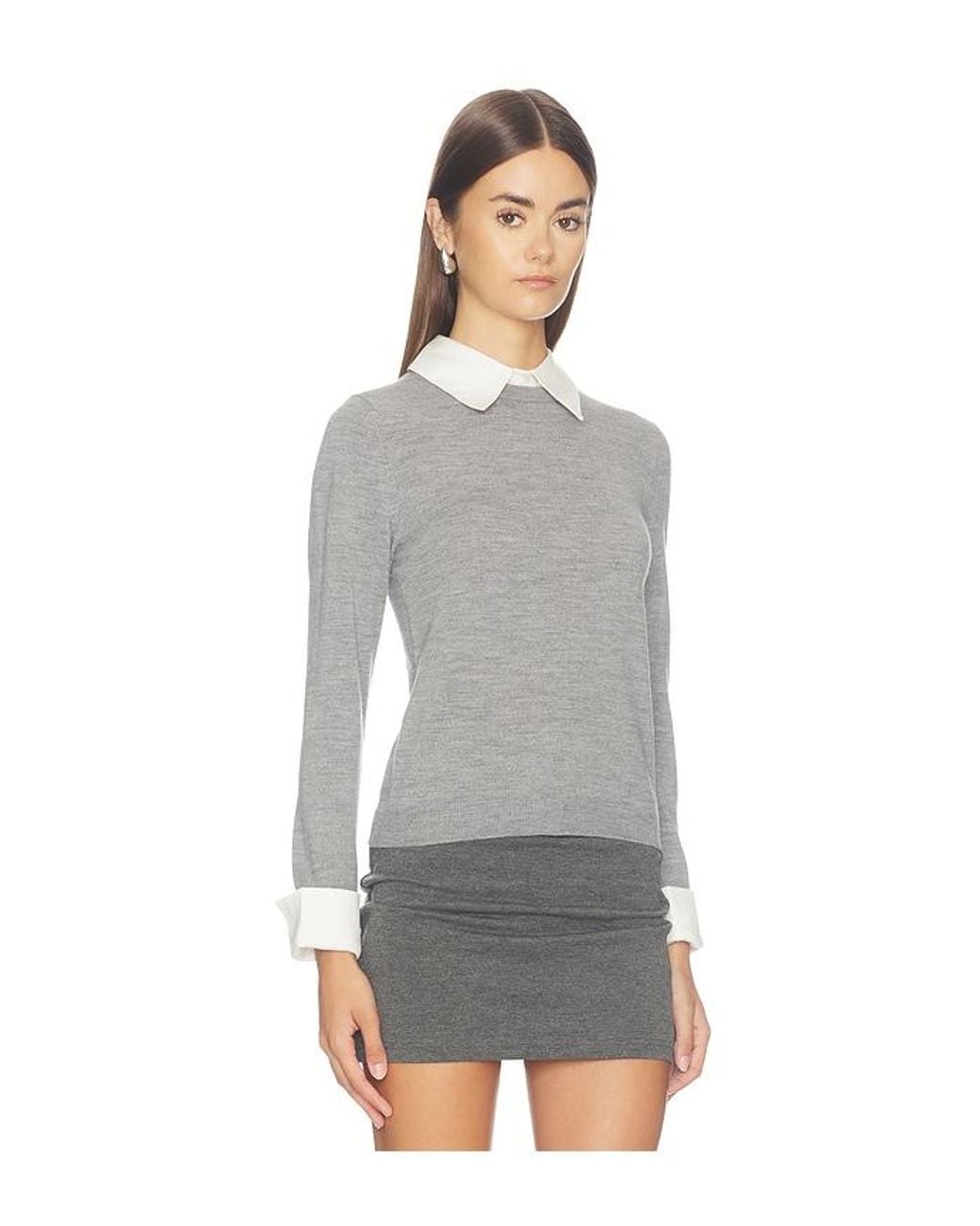 Alice + Olivia Gray Strick Poral