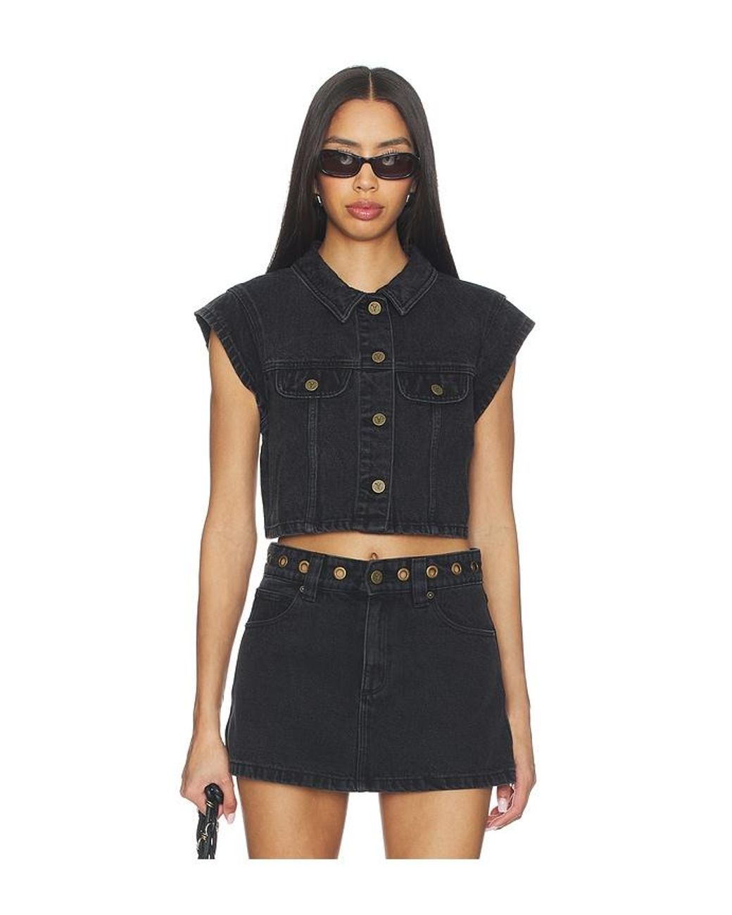 A.Brand Black My Rose Shacket